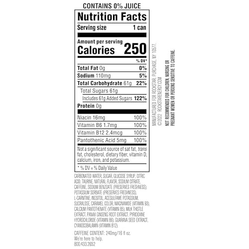 Bebida Energetica Punchedhardcore Apple, Latas De 16Oz (Paquete De 12)