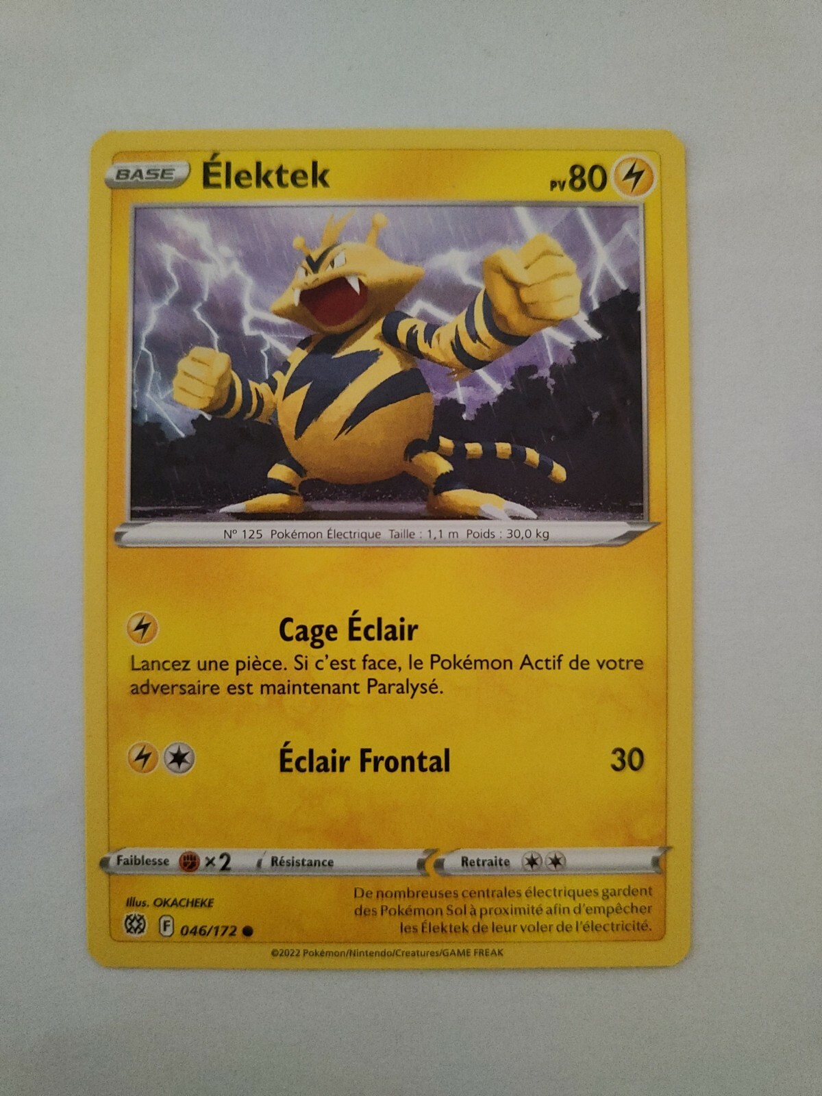 Pokemon Card – Elektek 046/172 – Shining Stars EB09