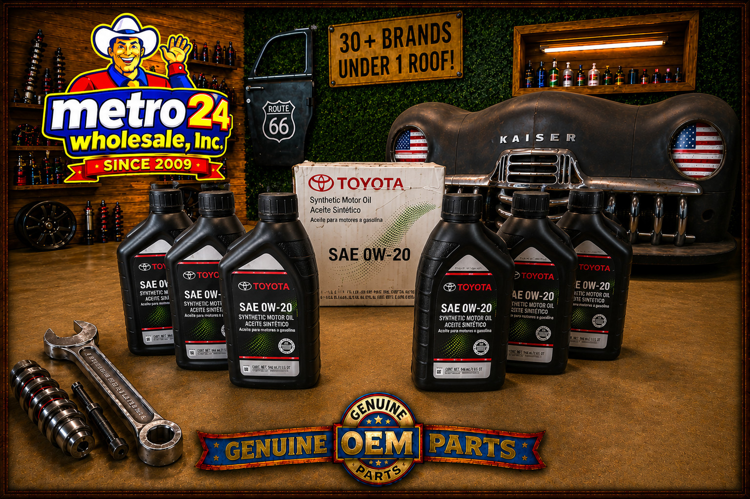 (6) Genuine Quarts Toyota 0W20 Motor Oil 00279-0WQTE-01 same as dealer