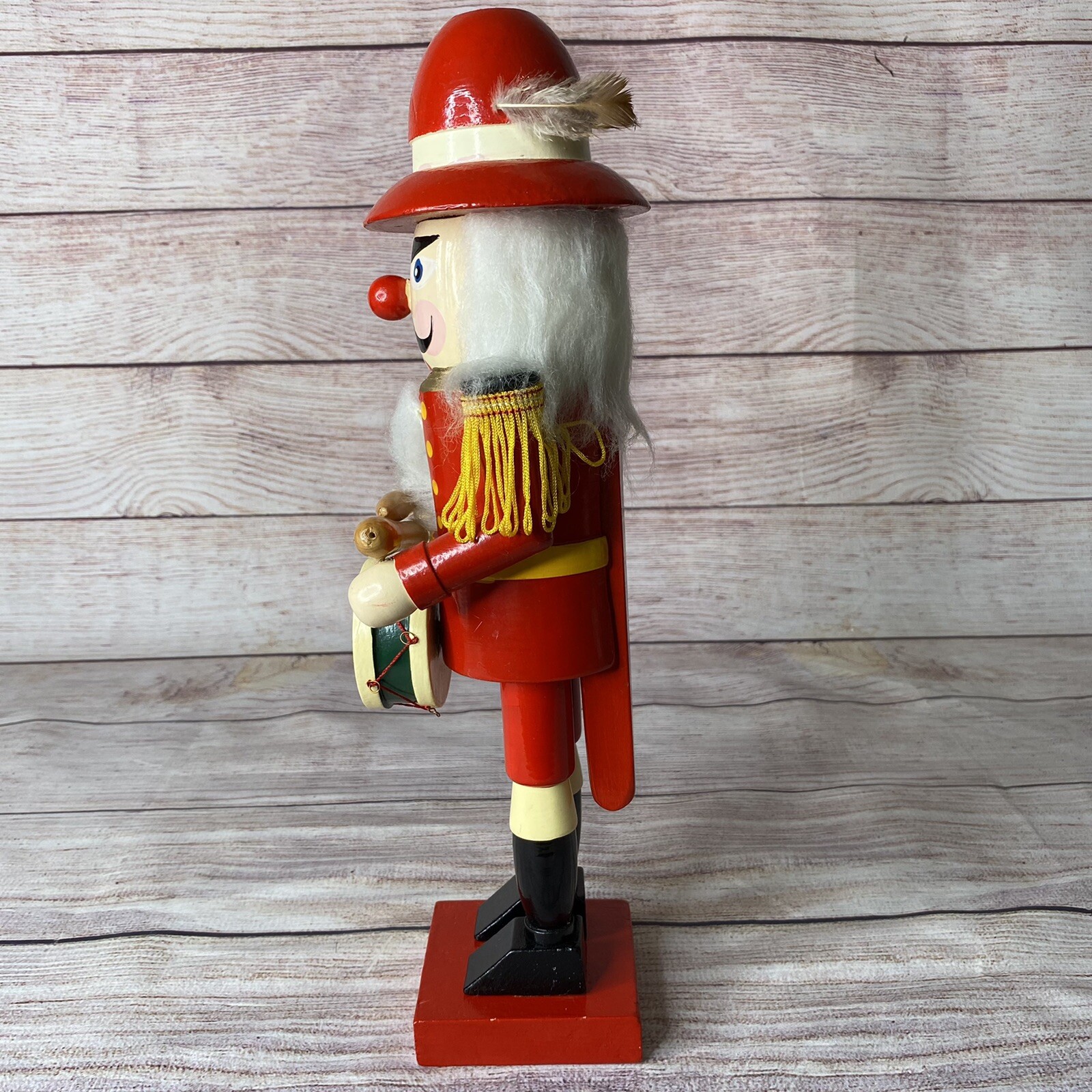 Nutcracker Drummer Soldier 14″ Tall Wood Christmas Decor