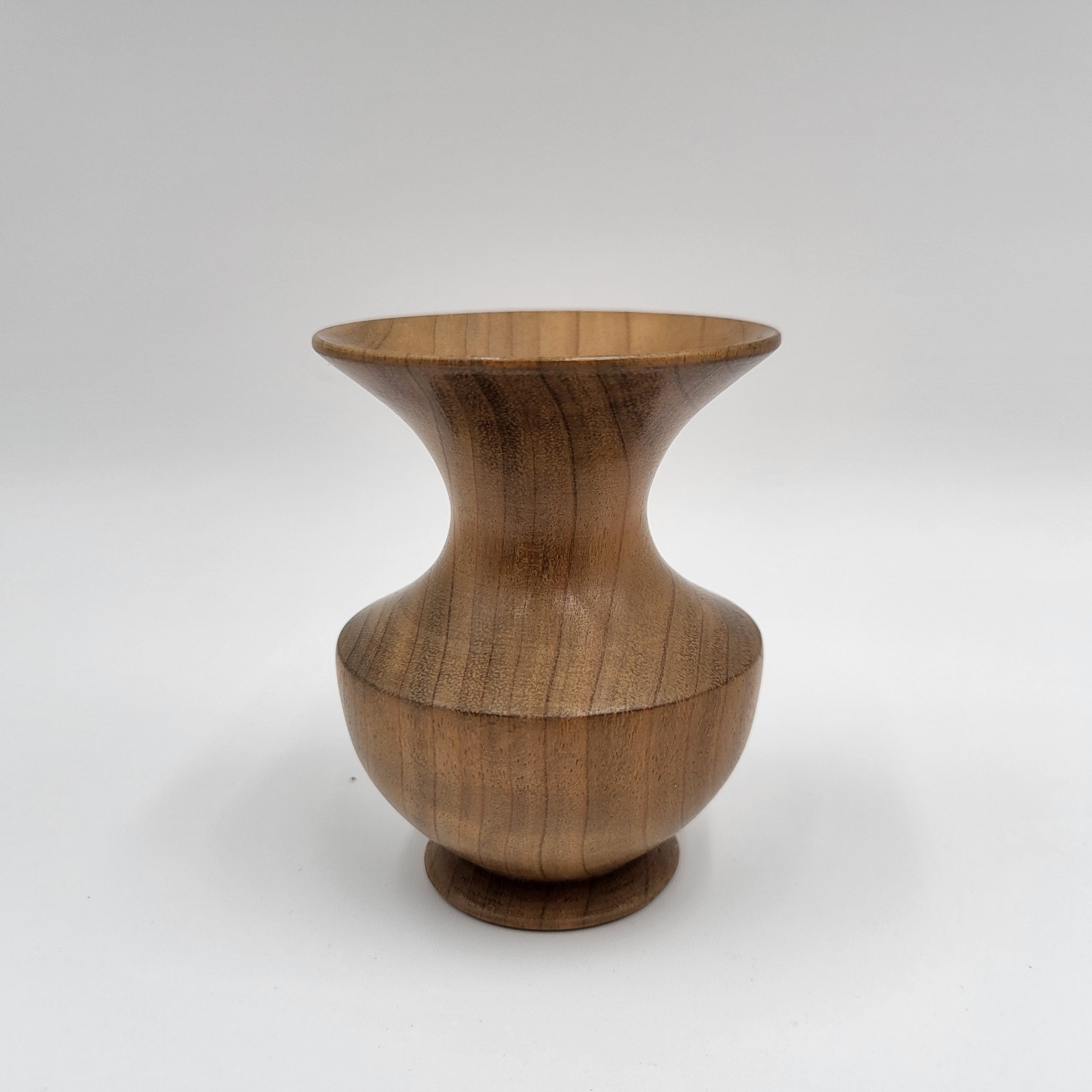 Vintage 1999 Myrtle Wood Vase Candle Holder 3″ Tall