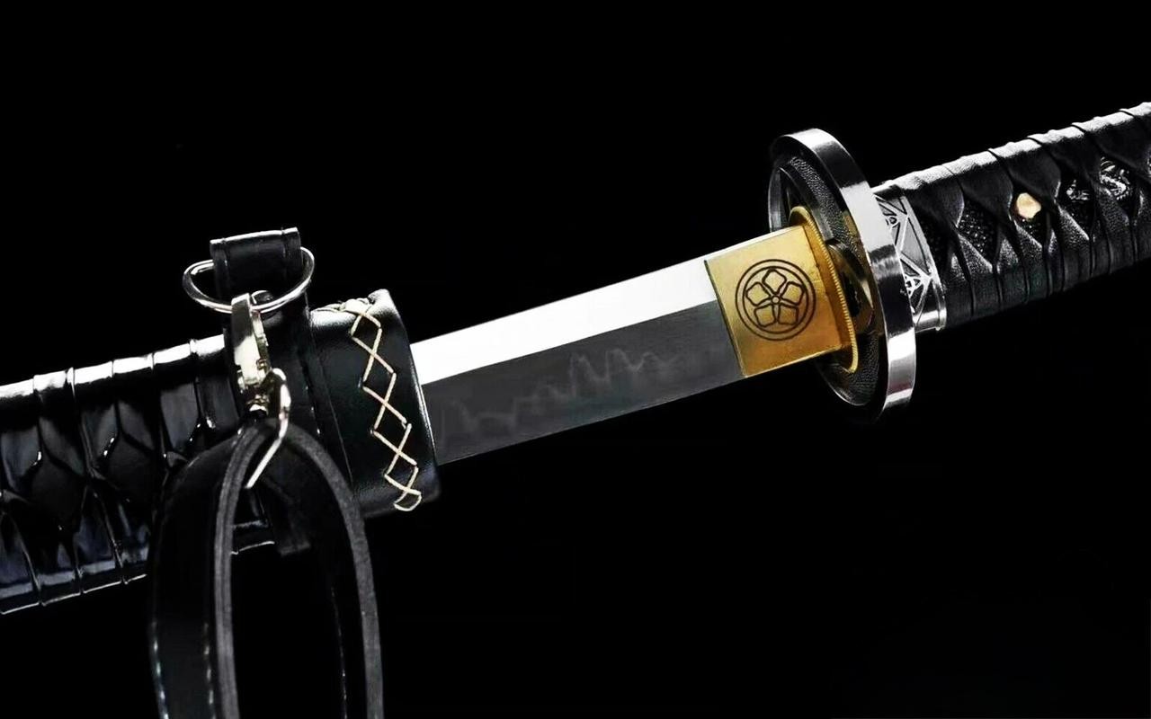 Handmade Razor Sharp Japanese Samurai Katana Sword T10 Clay Tempered Leather