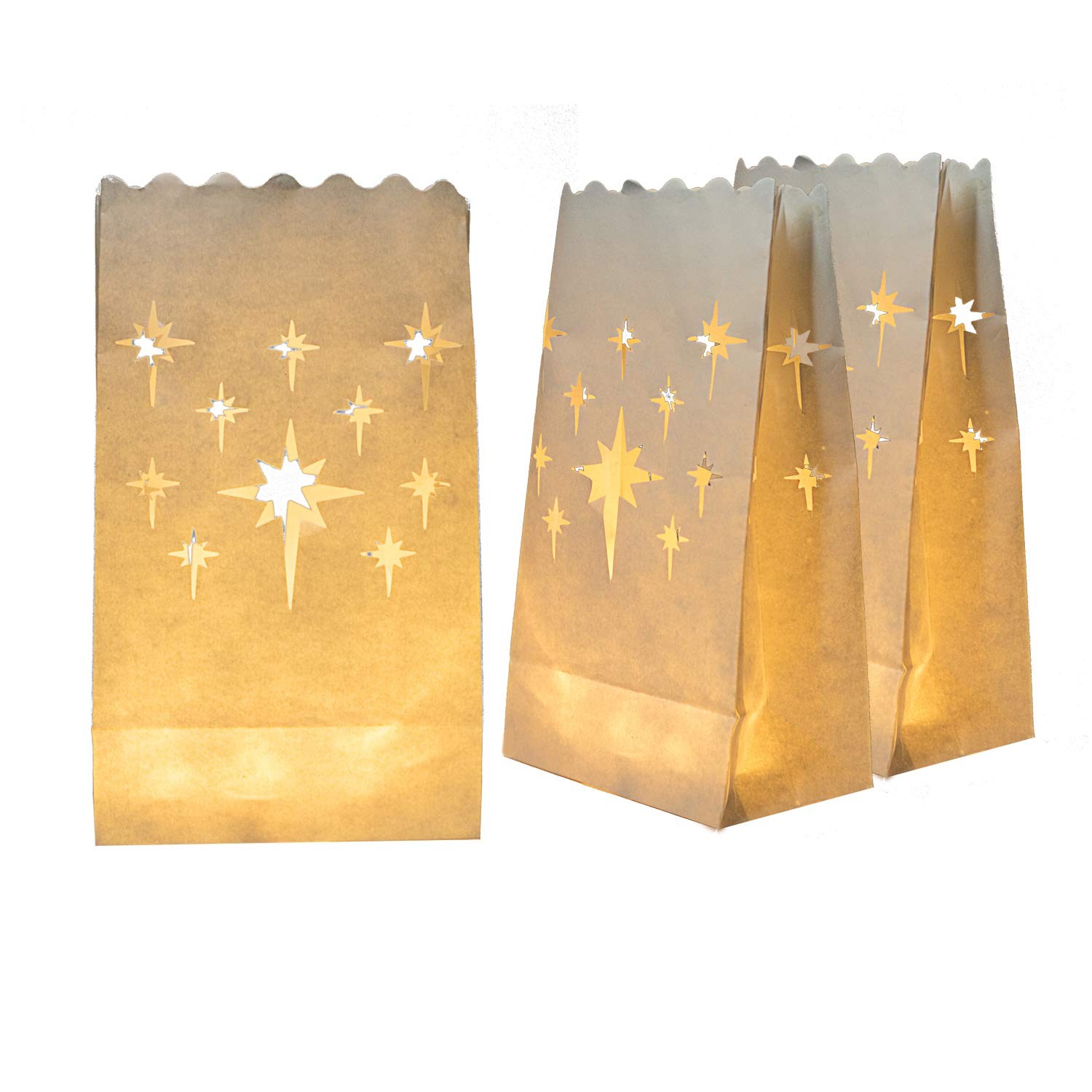 Homemory White Luminary Bags, Upgraded 24 Count (Pack of 1),