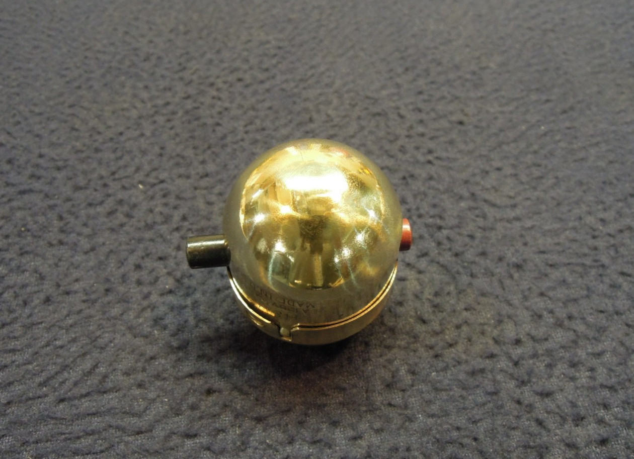 Antique Victorian Brass Hanging Dead End Ceiling Light Fan Push Button Switch