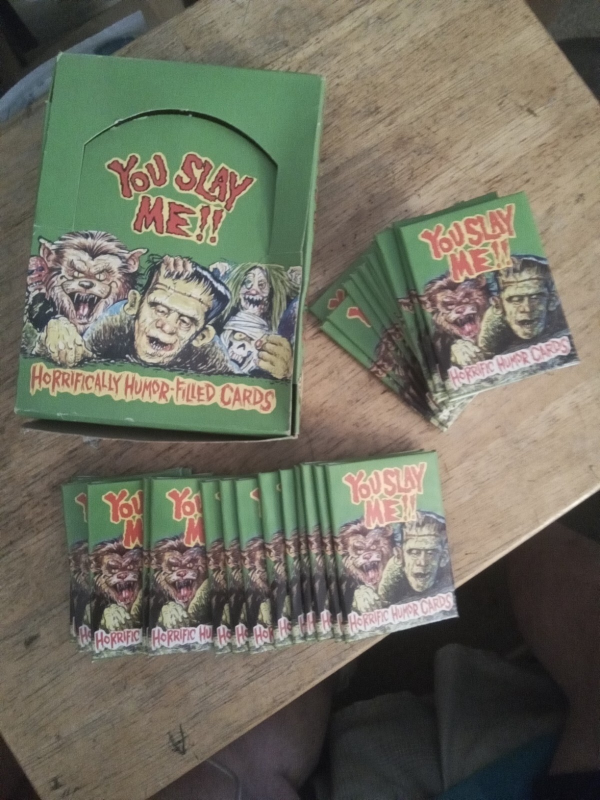 1992 Imagine You Slay Me!! Horrific Humor Cards – 1 Factory Sealed Pack