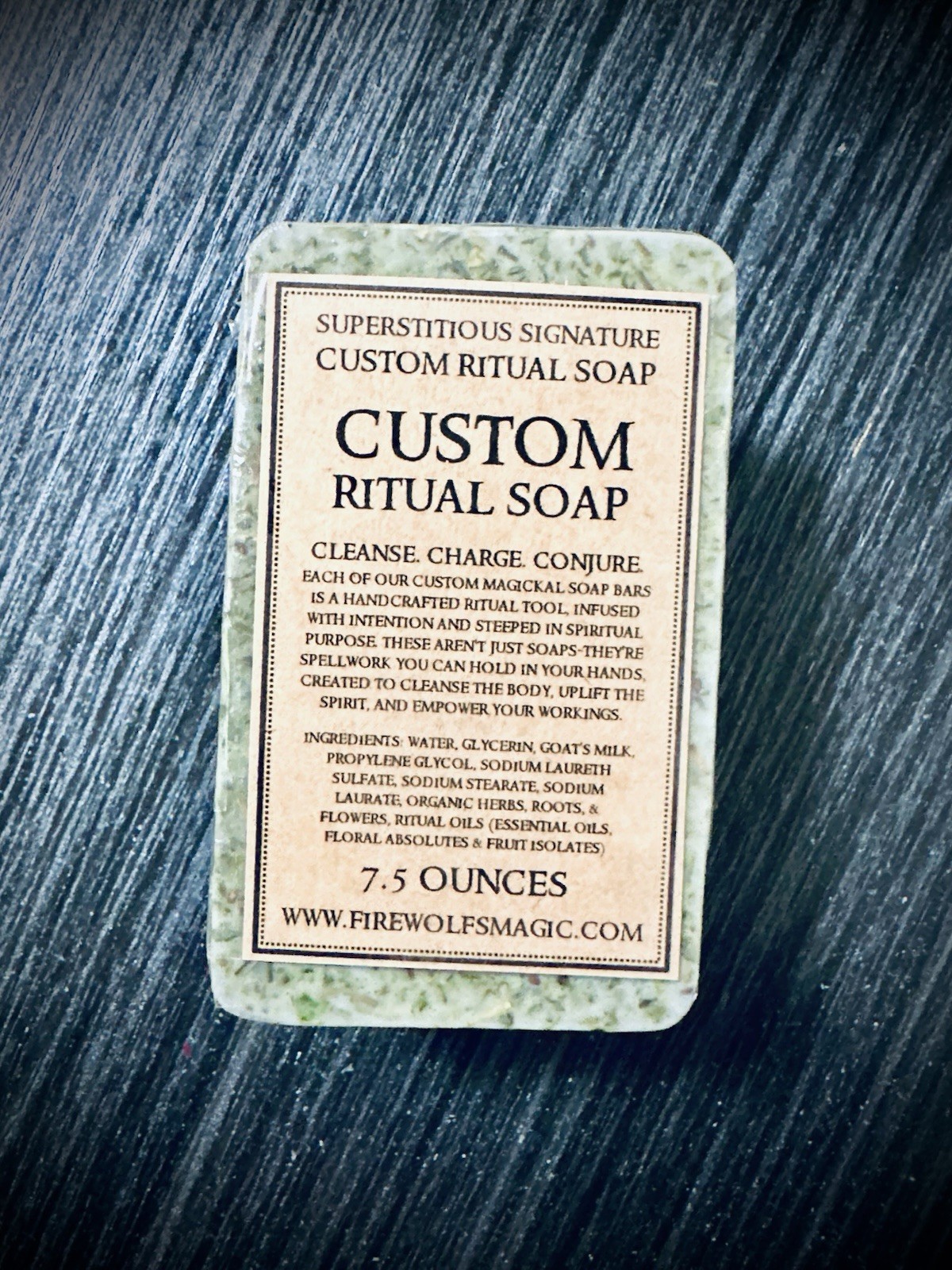 Custom Magick Ritual Soap (Handmade, Witchcraft, Wicca, Hoodoo, 7.5 Ounces)