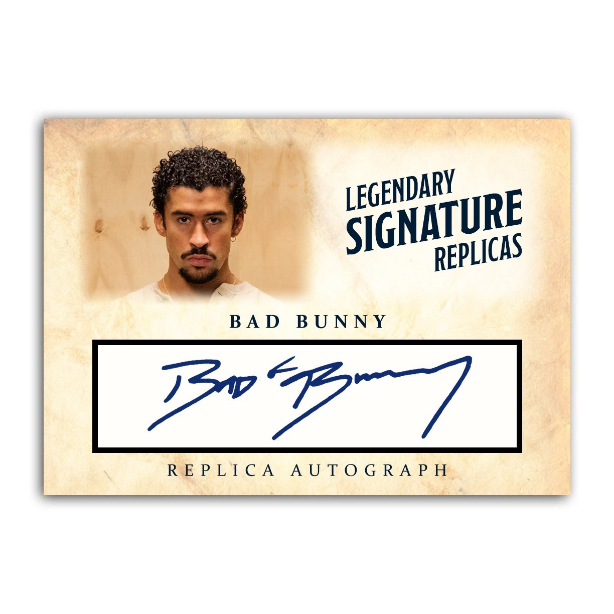 Bad Bunny ACEO Replica Autograph Signature 2026 Trading Card