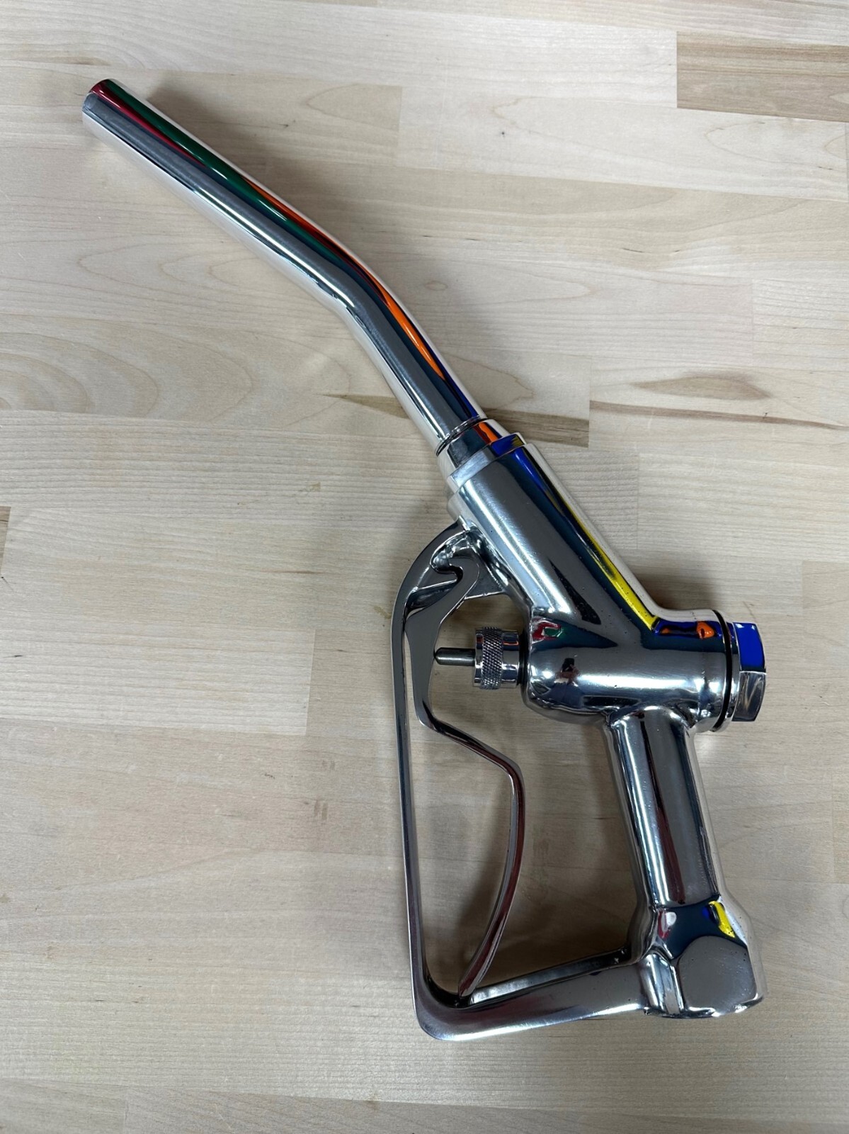 POLISHED ALUMINUM GAS PUMP NOZZLE for 1940’s to 1960’s Gas Pumps – 3/4″ Input