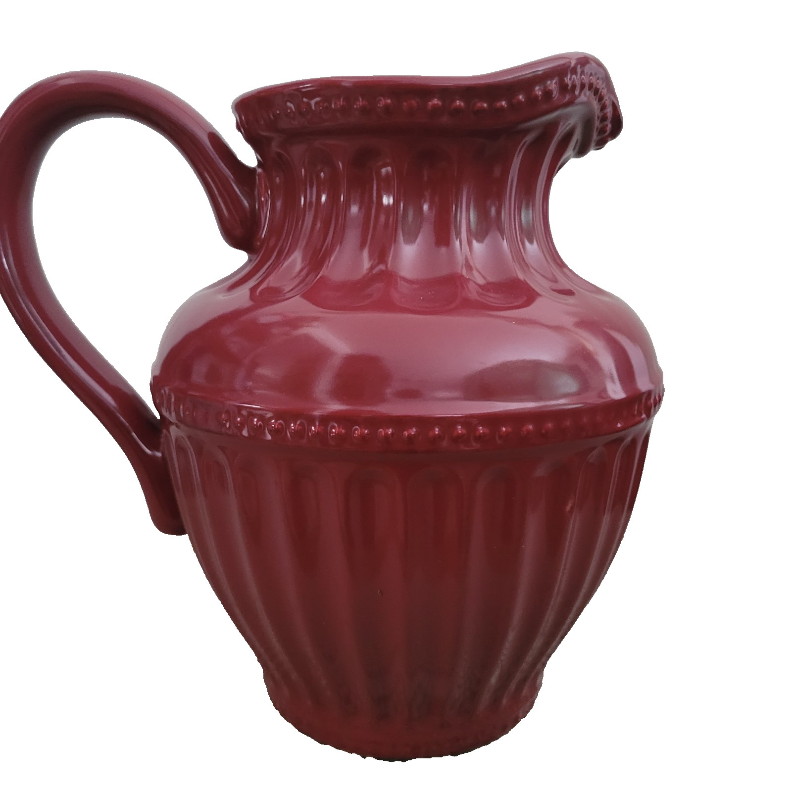 Retired At Home America Homestead Pitcher Cranberry/Maroon