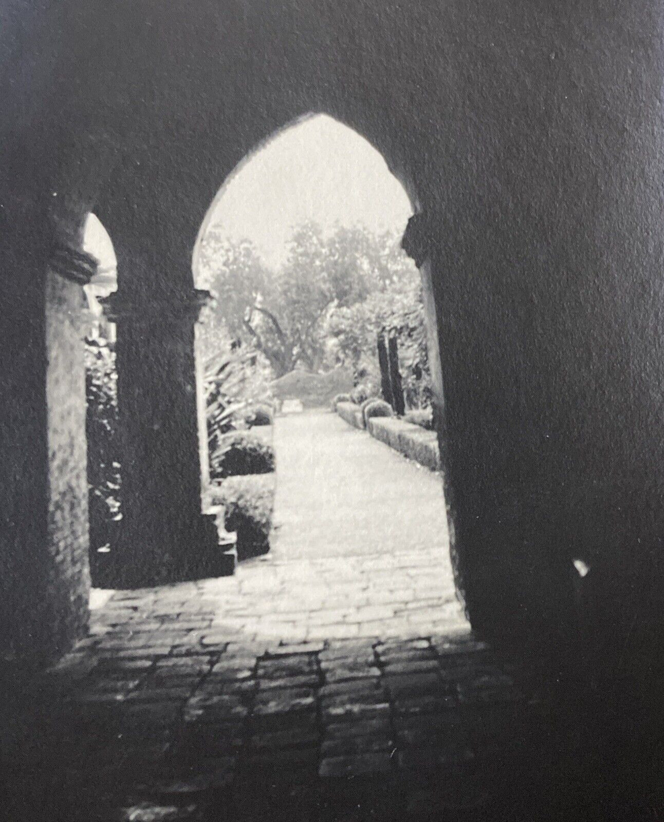 1936 Mission San Juan Capistrano California Historic Tunnel Original Photo P17i9