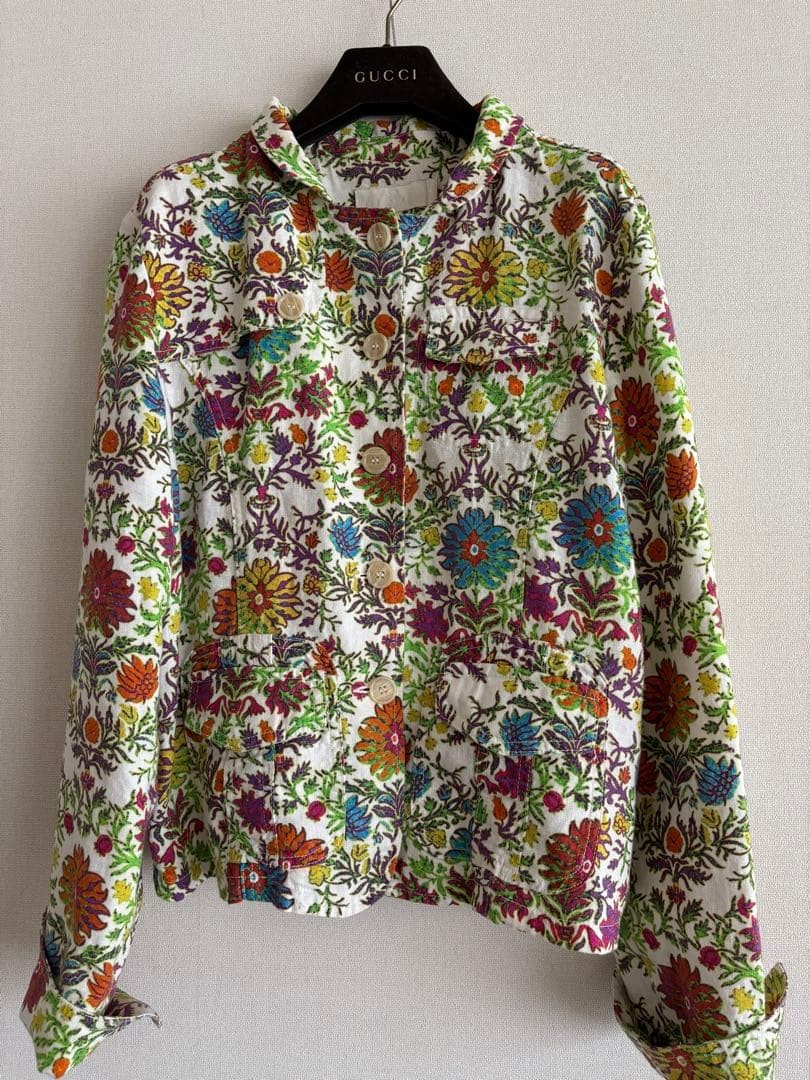 Etro Women Jacket Floral Size 46 Limited Edition VHTF Designer Collection Popula