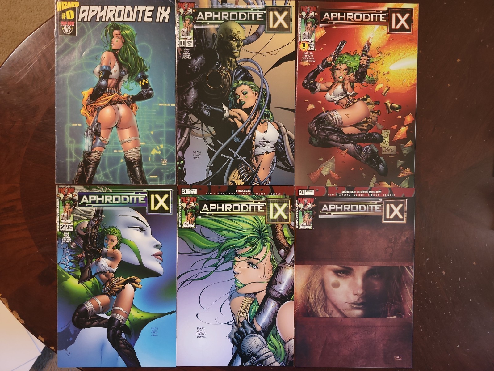 Aphrodite IX #0-4 Wizard Preview Top Cow Image comics 2001 David Finch