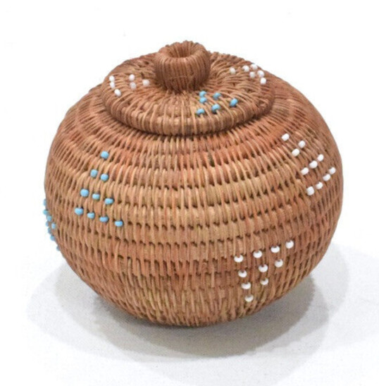 Indonesian Woven Rattan Basket Lombok Indonesia