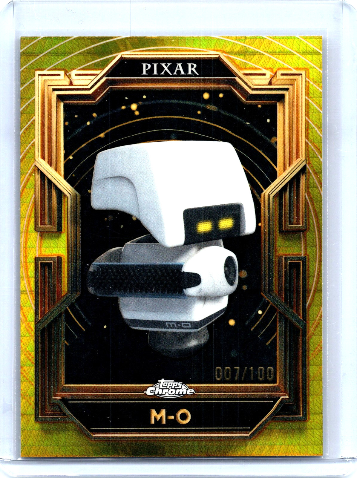 2025 Topps Pixar Gold #47 M-O Prism Refractor /100 WALL-E