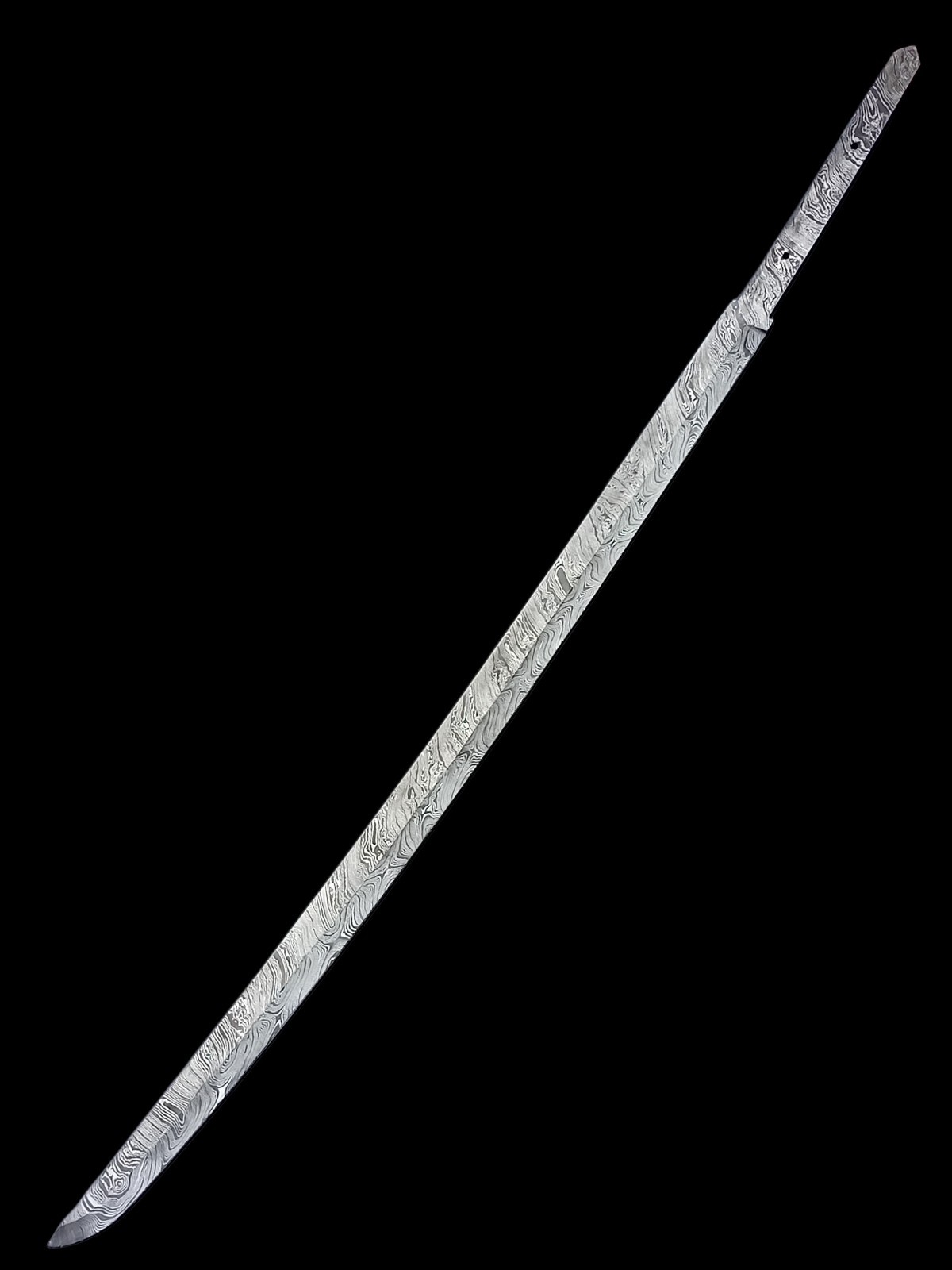 35 inch Samurai FULL TANG Hand Forged Damascus Steel Katana Sword Blank Blade