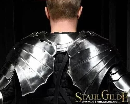 medieval Larp Gothic steel armor Shoulder Fantasy Set Pair Of Pauldrons
