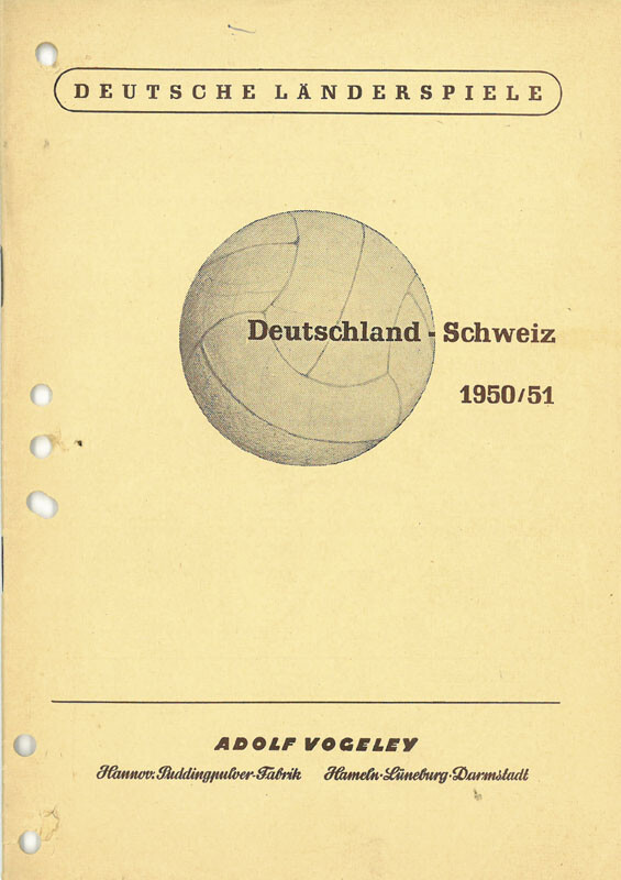 Sammelbilder-Vogeley Matches Germany Switzerland 22.11.1950+15.04.1951