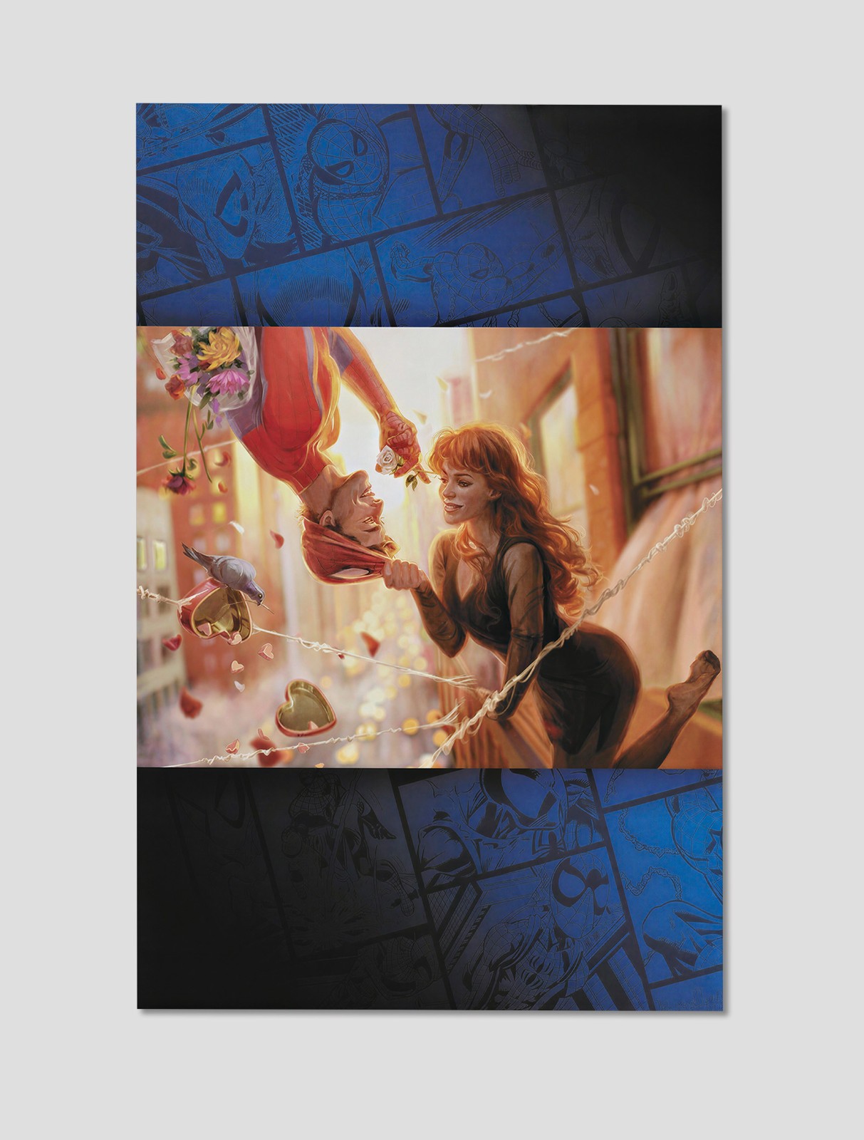 Spider-Man Mary Jane Watson Romantic Marvel Art Print Poster Wall Decor 11×17