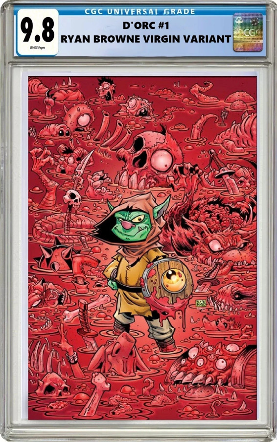 D’ORC #1 Browne Exclusive Virgin Variant LTD 500 CGC 9.8 IN HAND!!!