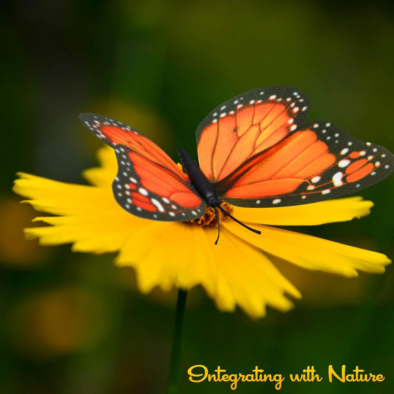 Monarch Butterfly Decorations, 4.72” Orange Premium Artificial Monarch Butterfl