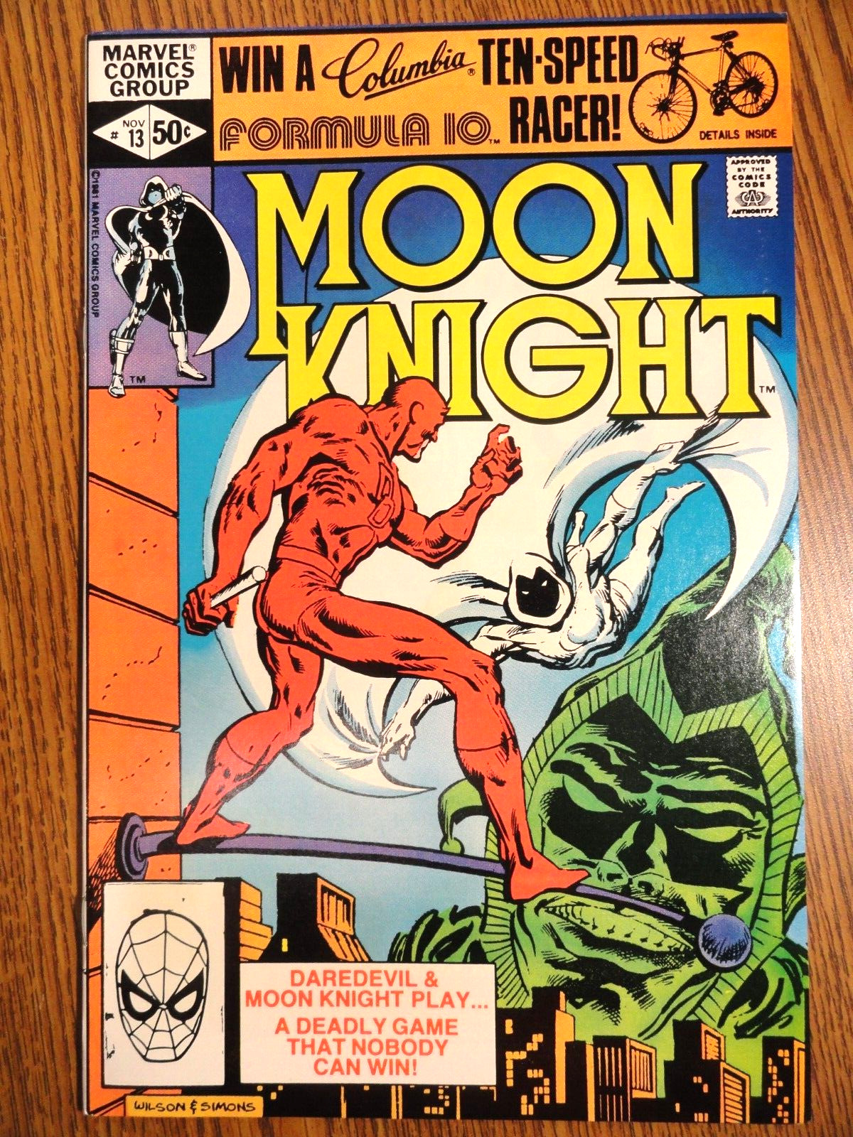 Moon Knight #13 Key VF+ 1st Daredevil & Marc Spector Team-Up Marvel MCU Disney +