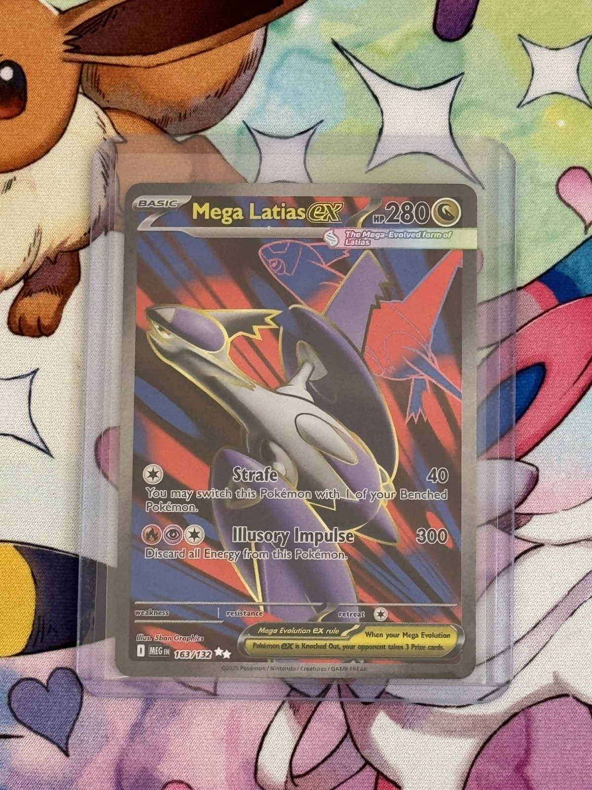 Mega Latias ex 163/132 Mega Evolution Full Art Ultra Rare Holo Pokemon TCG M/NM