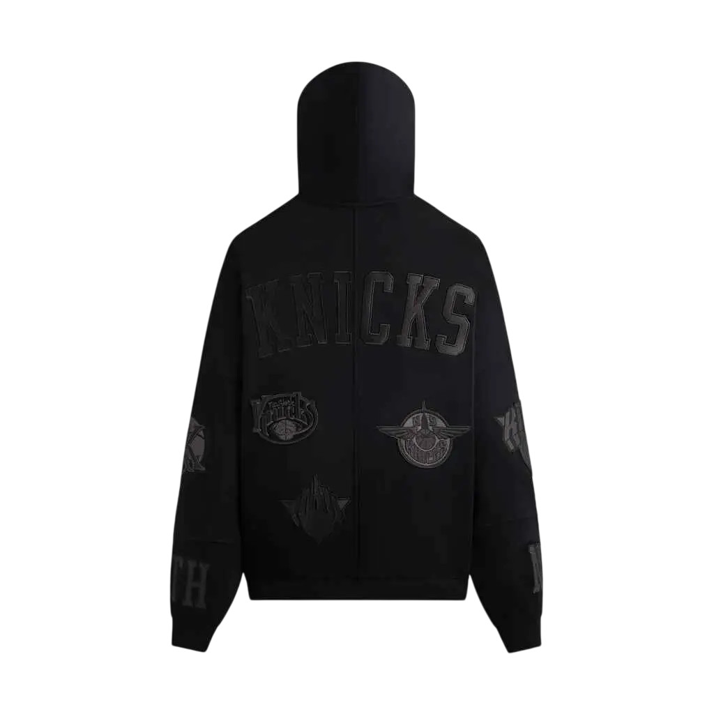 Kith for NY Knicks Mash Up Braxton Vintage Hoodie Black Size Medium