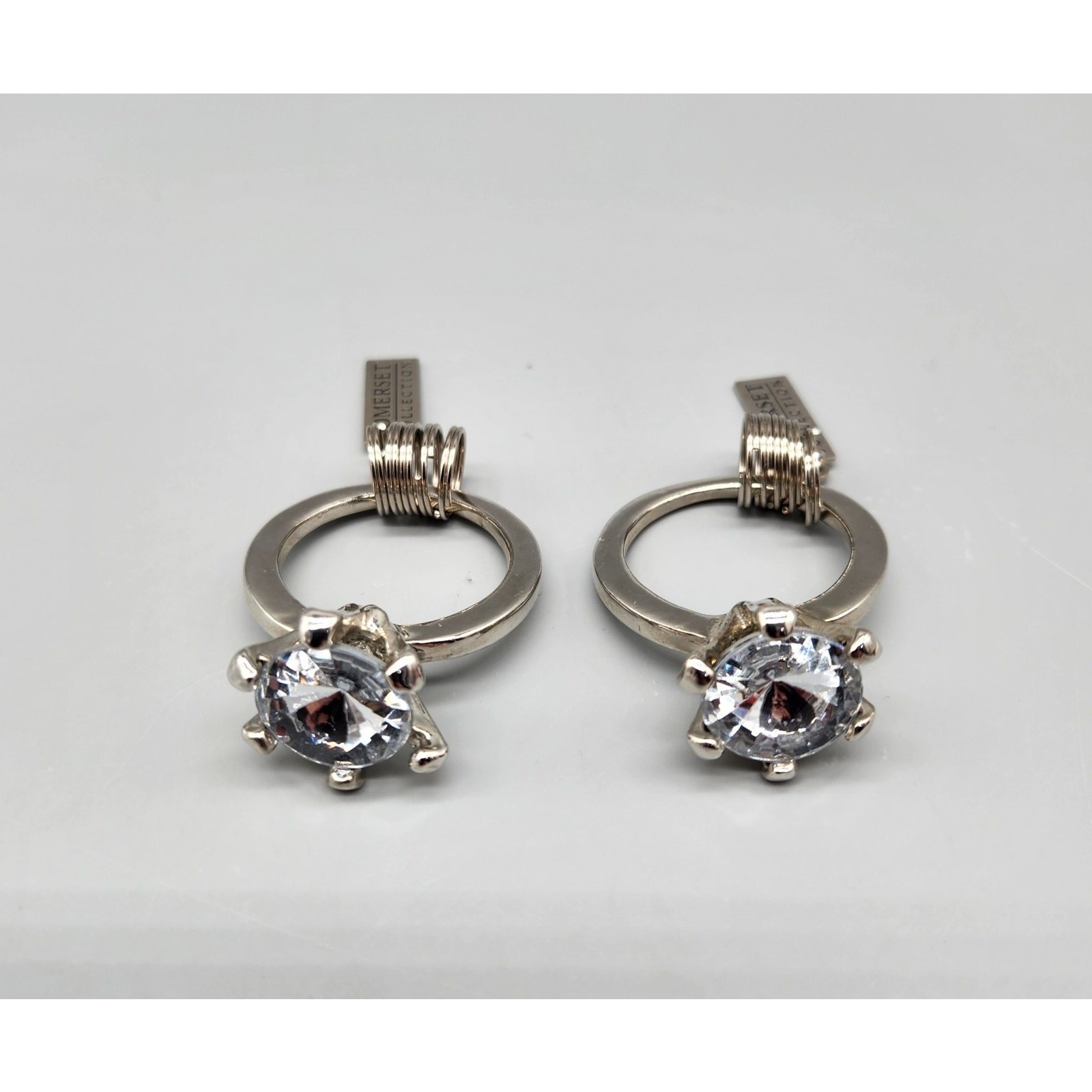 Engagement Ring Keyring Keychain Somerset Collection Lot of 2 (Faux Diamond) HTF