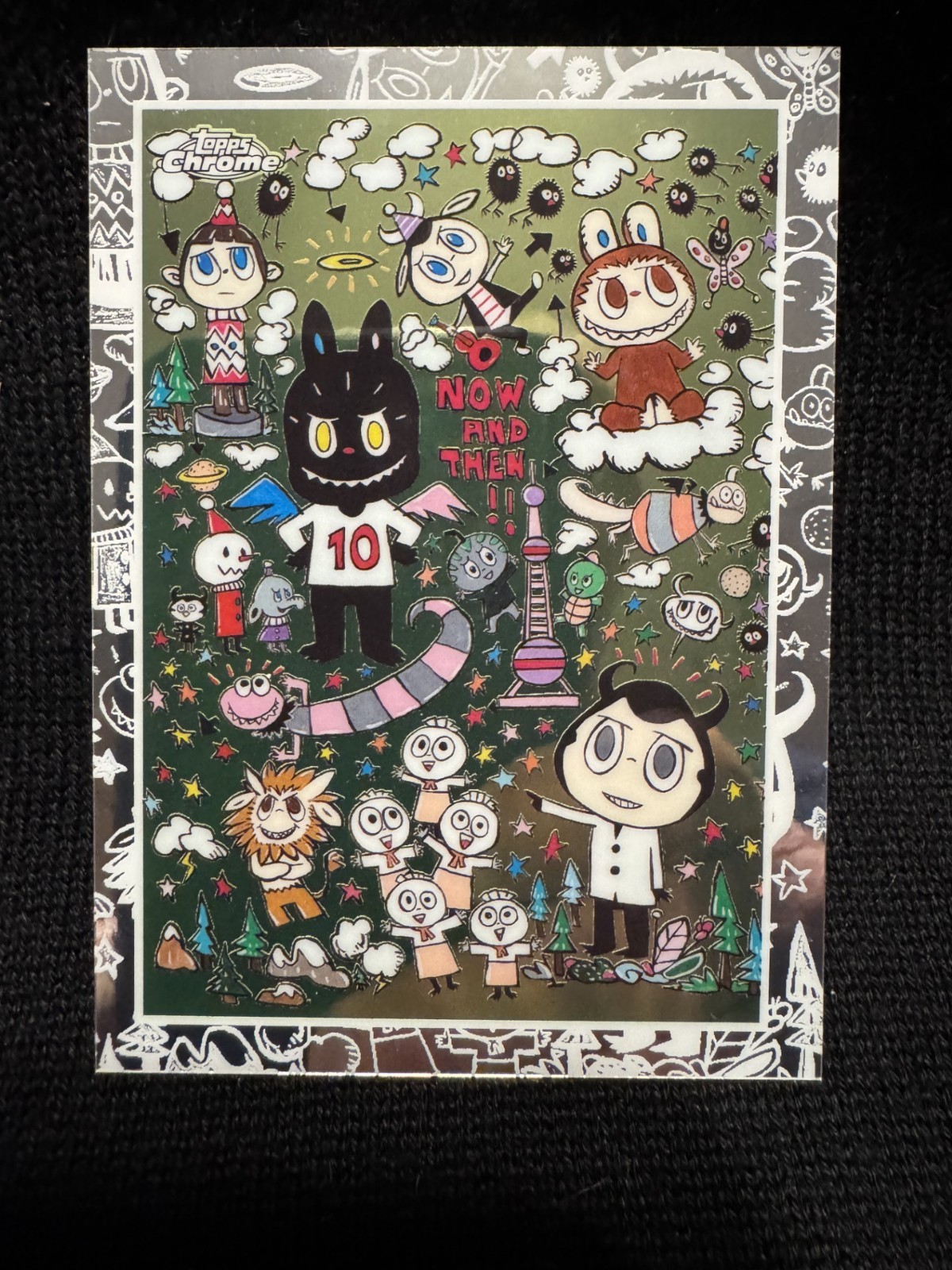 THE MONSTERS 10TH ANNIVERSARY 2025 TOPPS CHROME LABUBU #2 TM01 ACRYLIC ON CANVAS