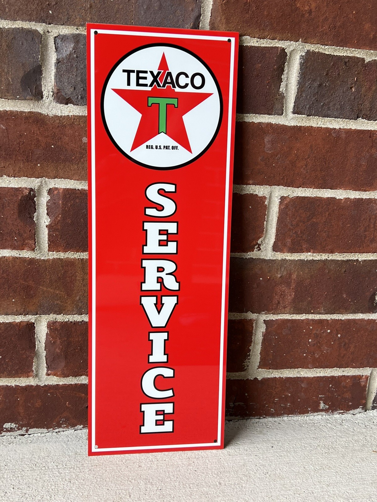 Texaco Service Garage Metal Gasoline Gas sign Pump Oil
