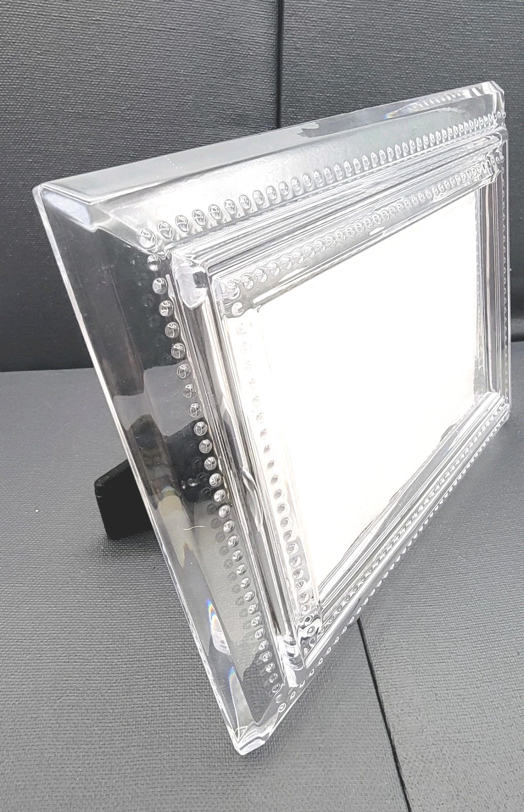 Miller Rogaska Clear Crystal Picture Frame For 5″x 4″ Photo Portrait &Landscape