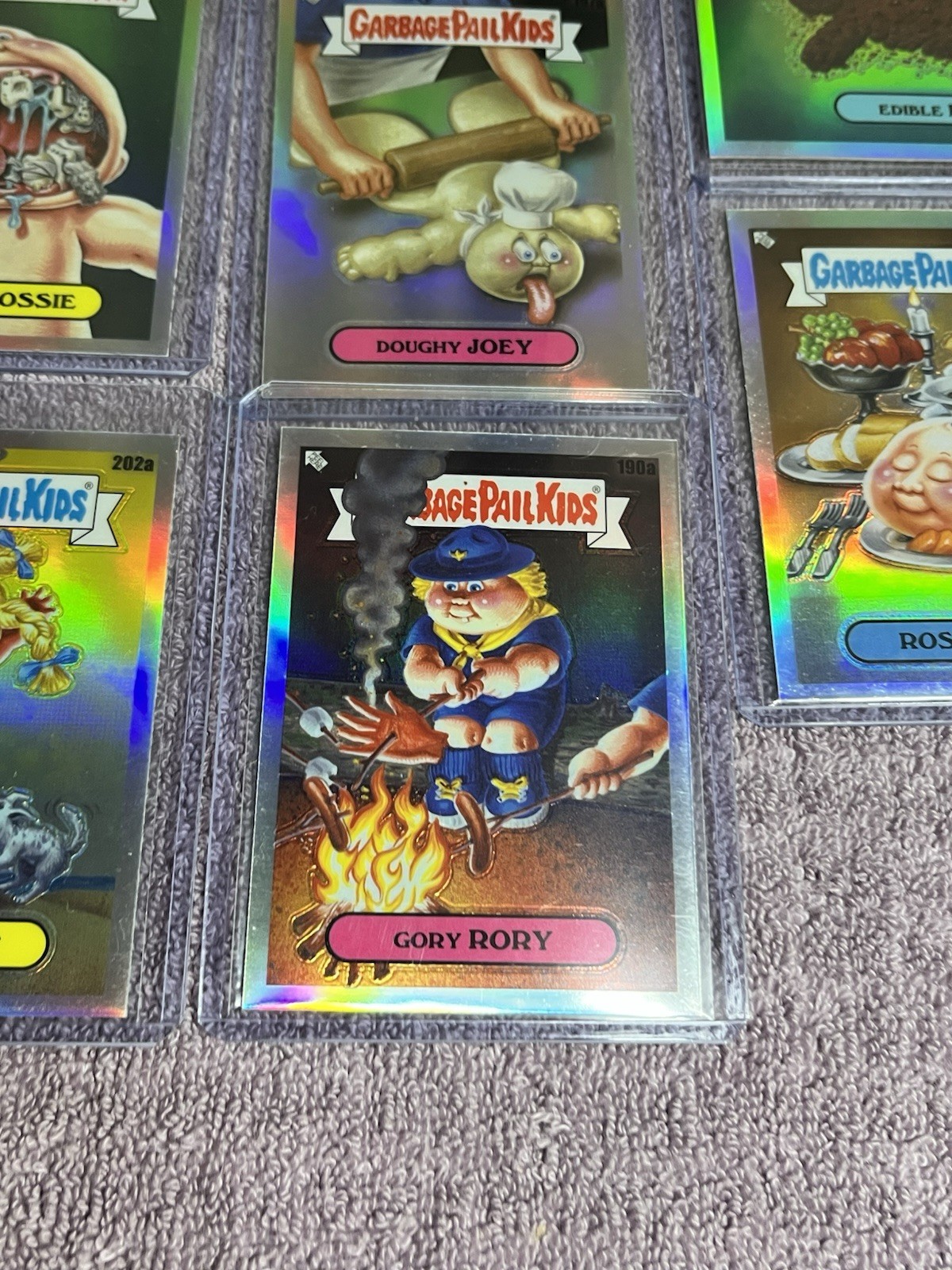 Set/11 Garbage Pail Kids Refractor Cards Silver Prism Boarder Perfect Mint Cond