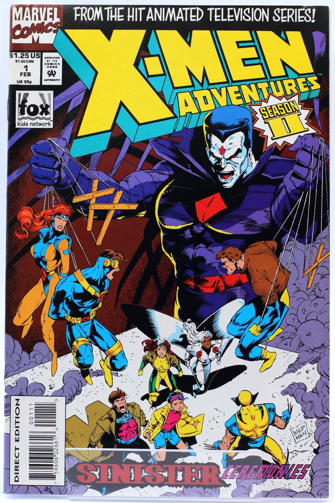 X-MEN ADVENTURES #1 VOL 2 • [7.0] • 1994 • Andrew Wildman • MARVEL • 1st Print
