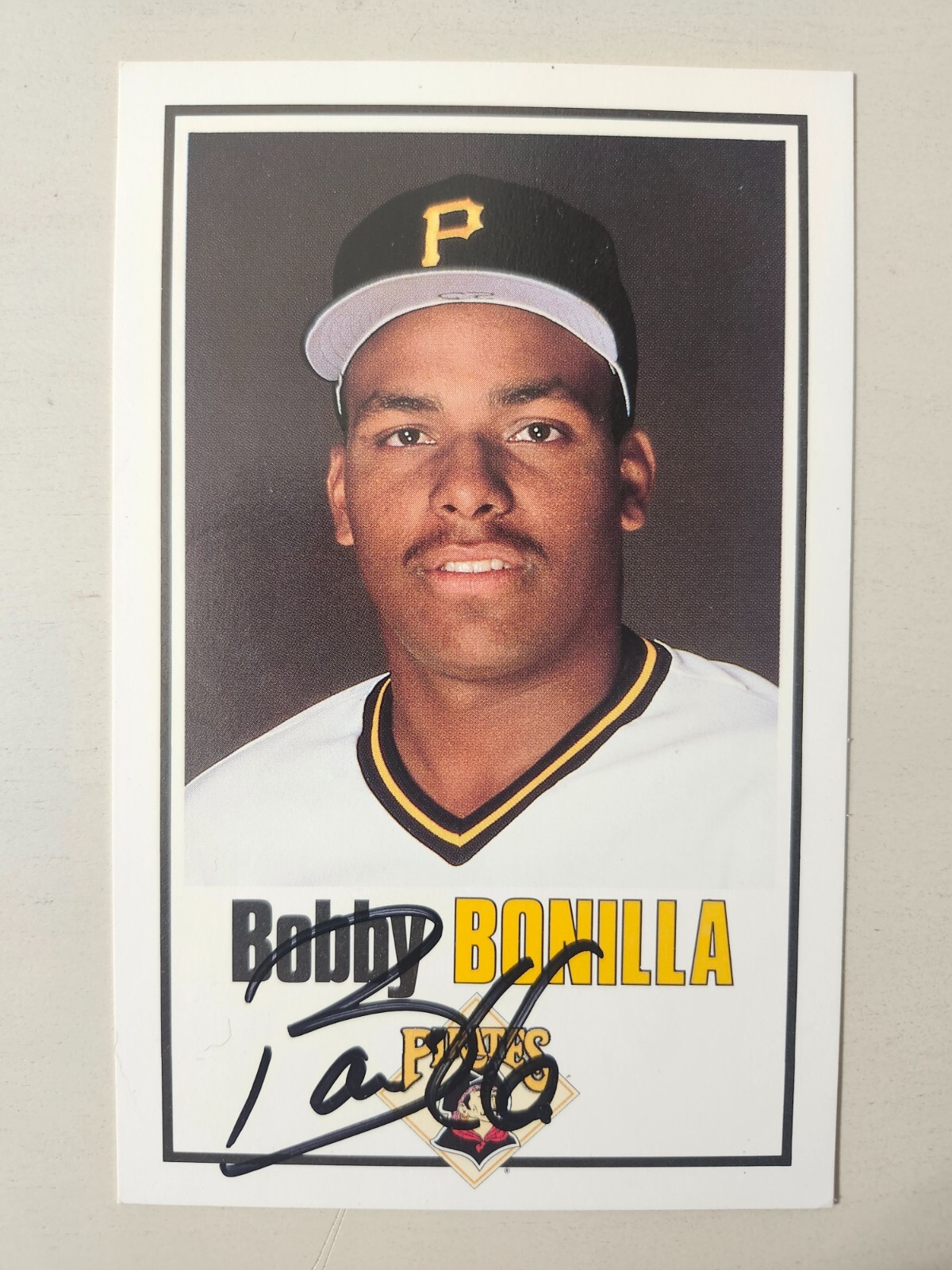 Bobby Bonilla Signed Autographed 3.5 x 5.5 Oversized Card Pirates Mets COOL!