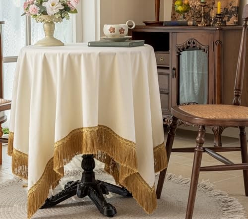 Small Square Tablecloth 36 x 36 Inch Velvet 36″ x 36″ (Square) White