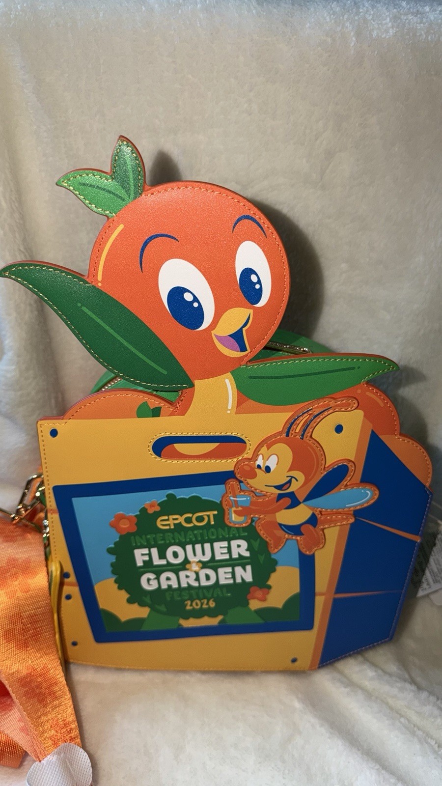 BUNDLE Disney Parks Loungefly Epcot Inter. Flower & Garden Bag & Ear Set NWT