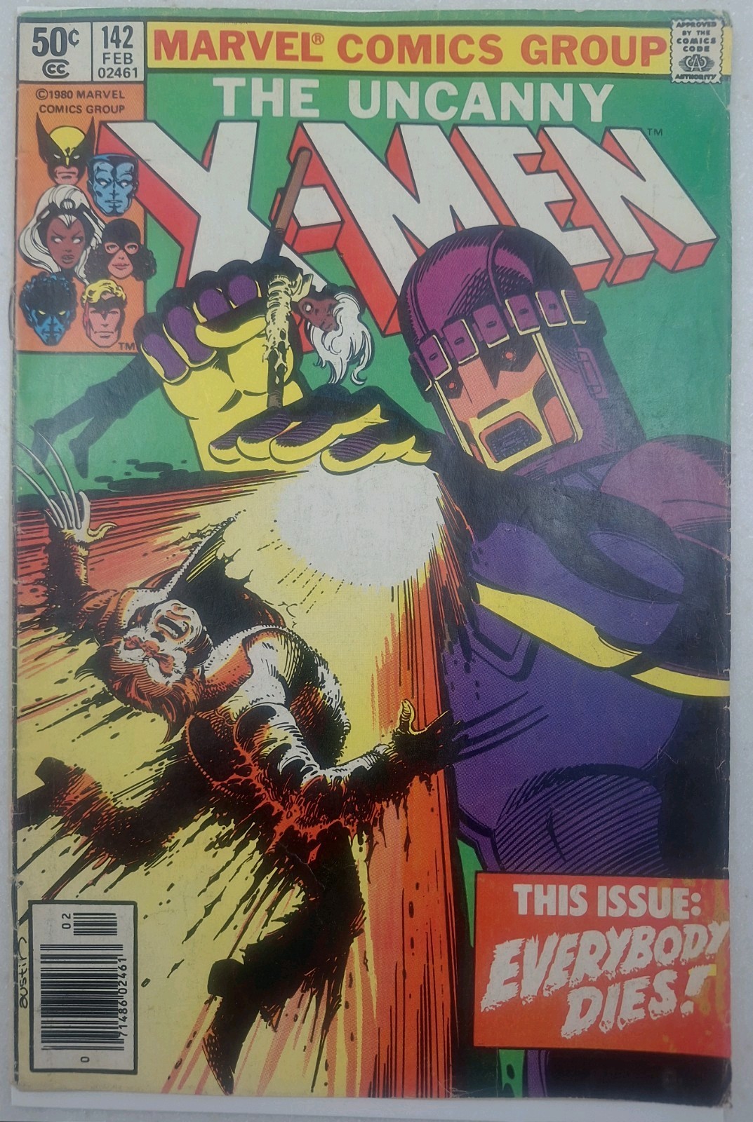 Uncanny X-Men #142 1981 Days of Future Past Death of Wolverine Bronze Mid Grade