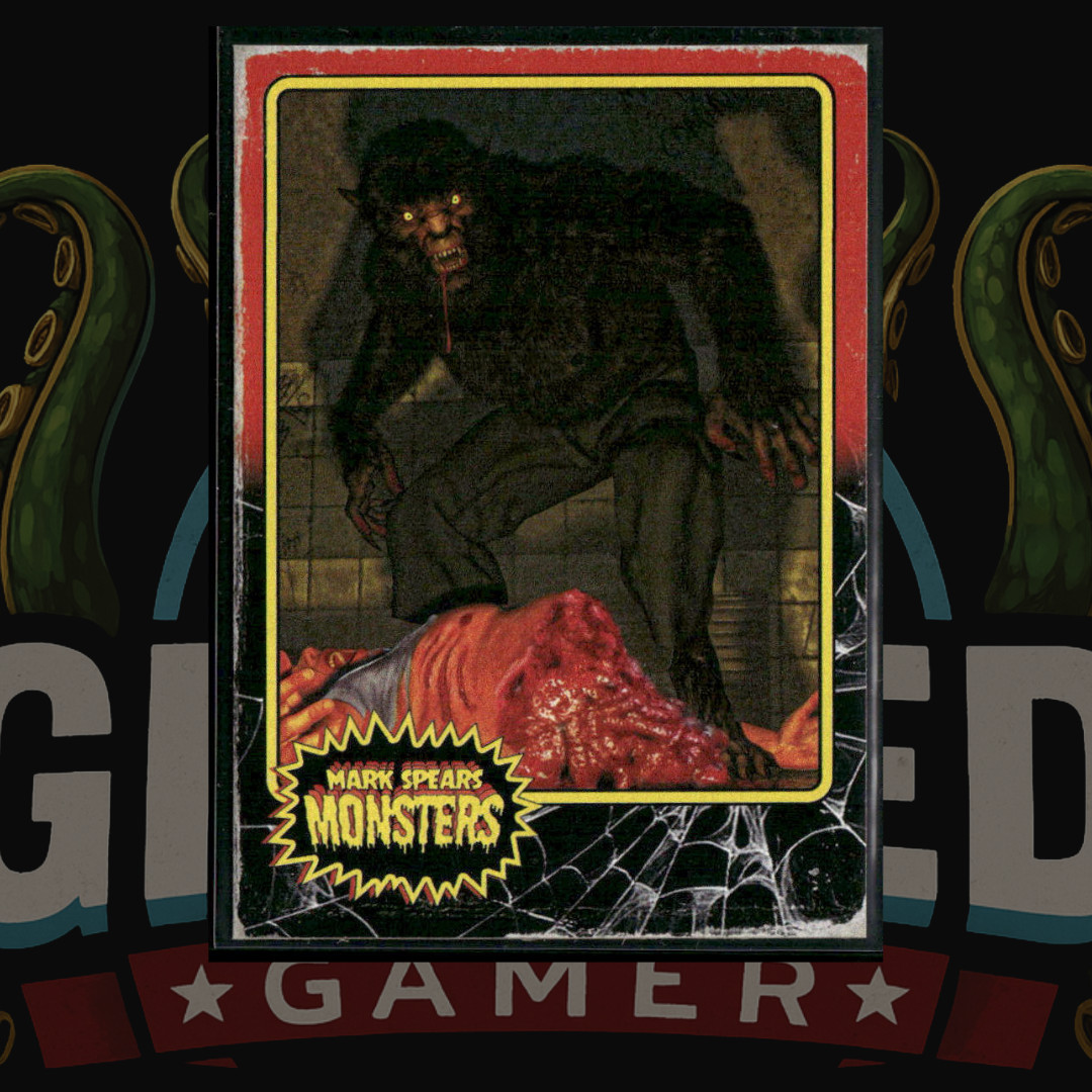 2023 Mark Spears Monsters Series 2 Card 48 The Savage Werewolf (Distressed)
