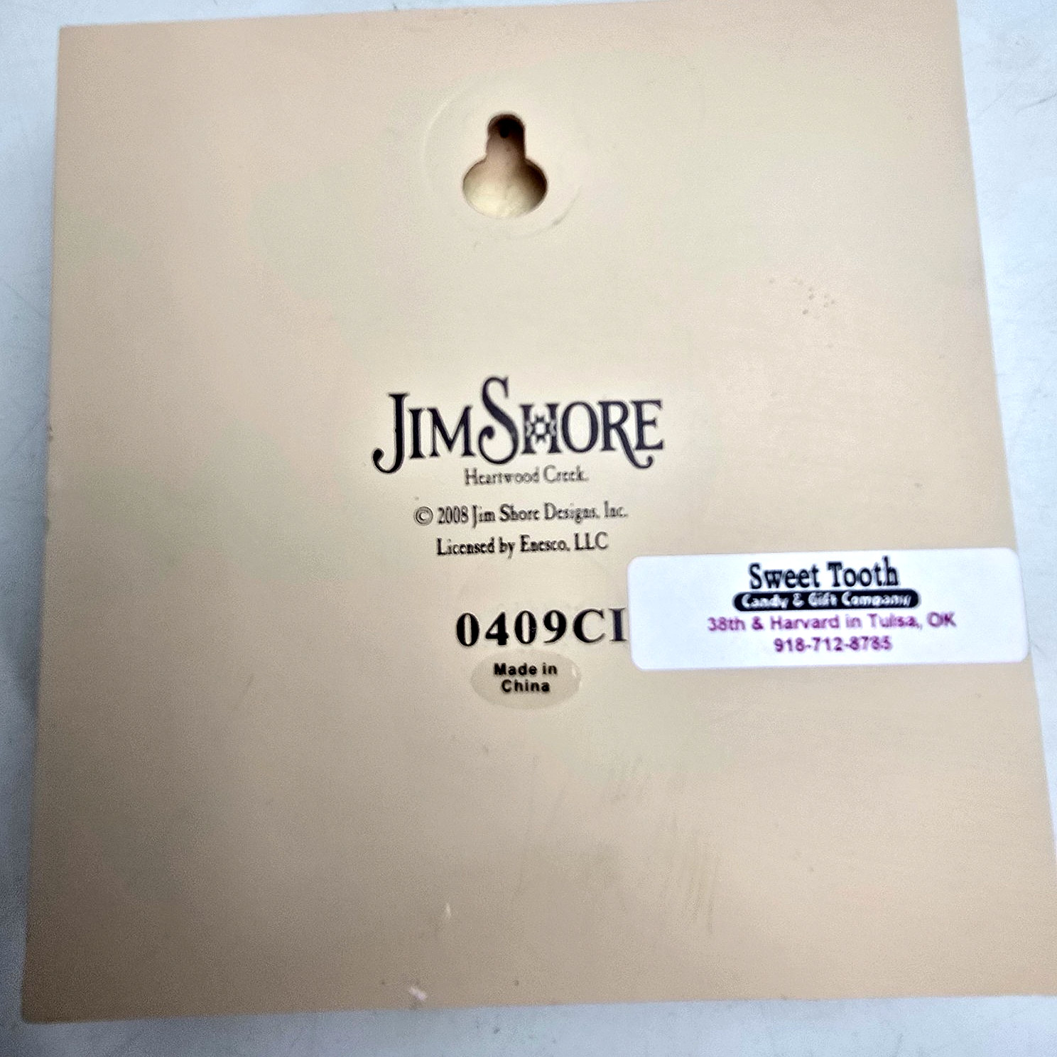 2008 Jim Shore Enesco Monogram Block Letter I Desktop Wall Hanging Abbreviation