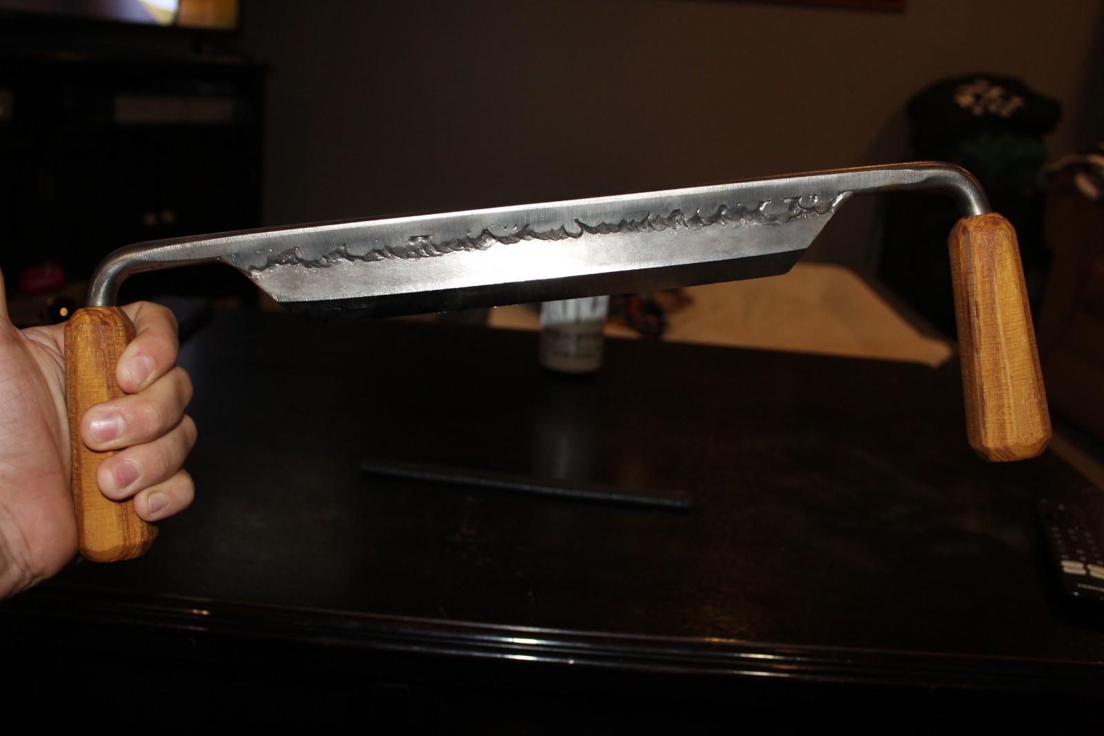 Bastionhead Woodworks Original 10-inch ‘Hollowback’ Drawknife – Bevel-down