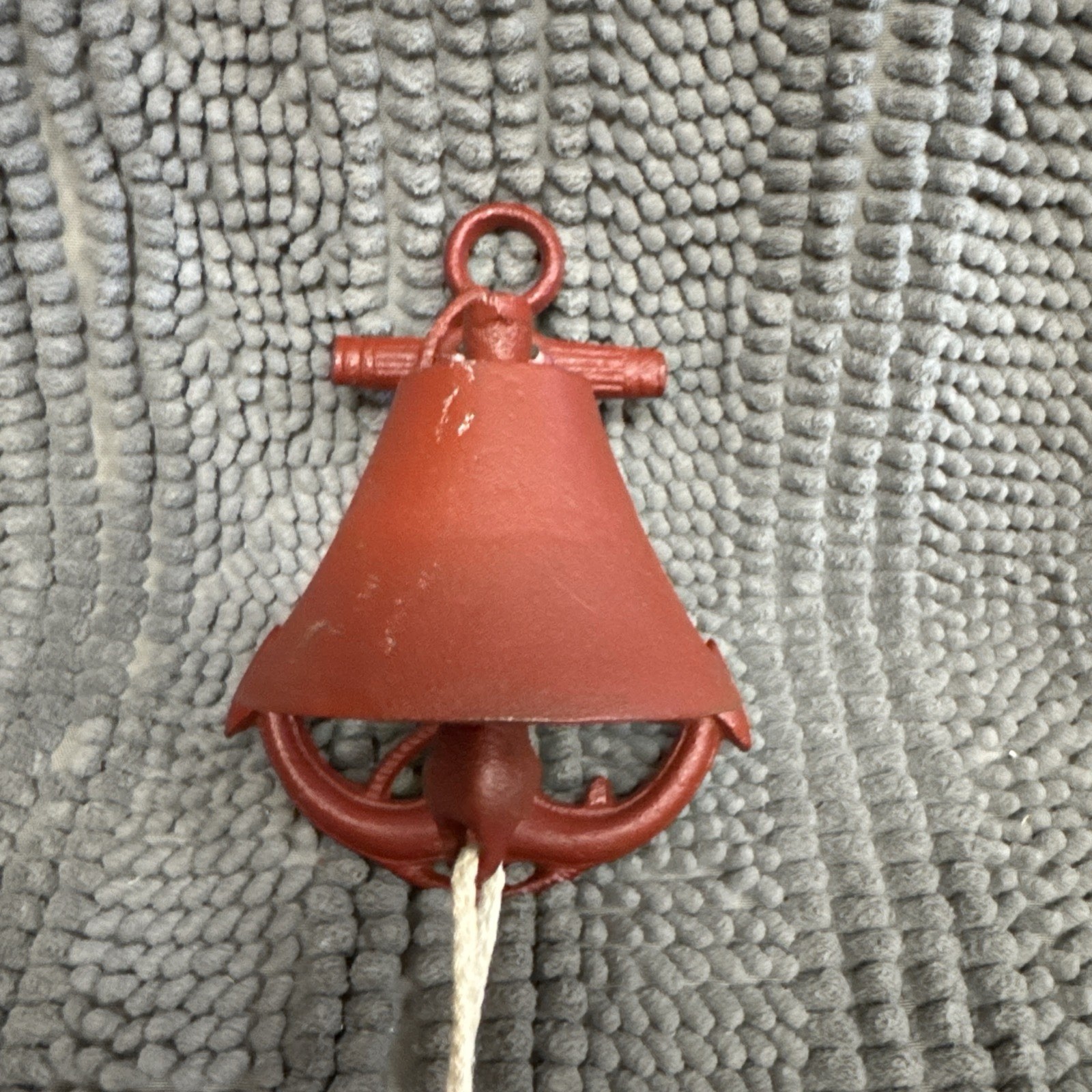Nautical Anchor – 8” Cast Iron – Ringing Bell – Wall/Post Mount – Seaman Dinner