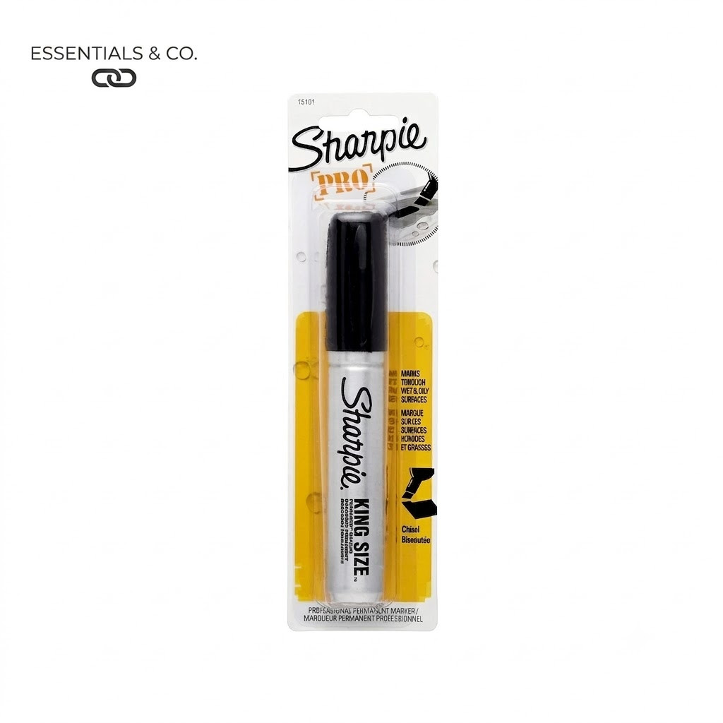 Sharpie Pro King Size Permanent Marker Black Chisel Tip New Sealed