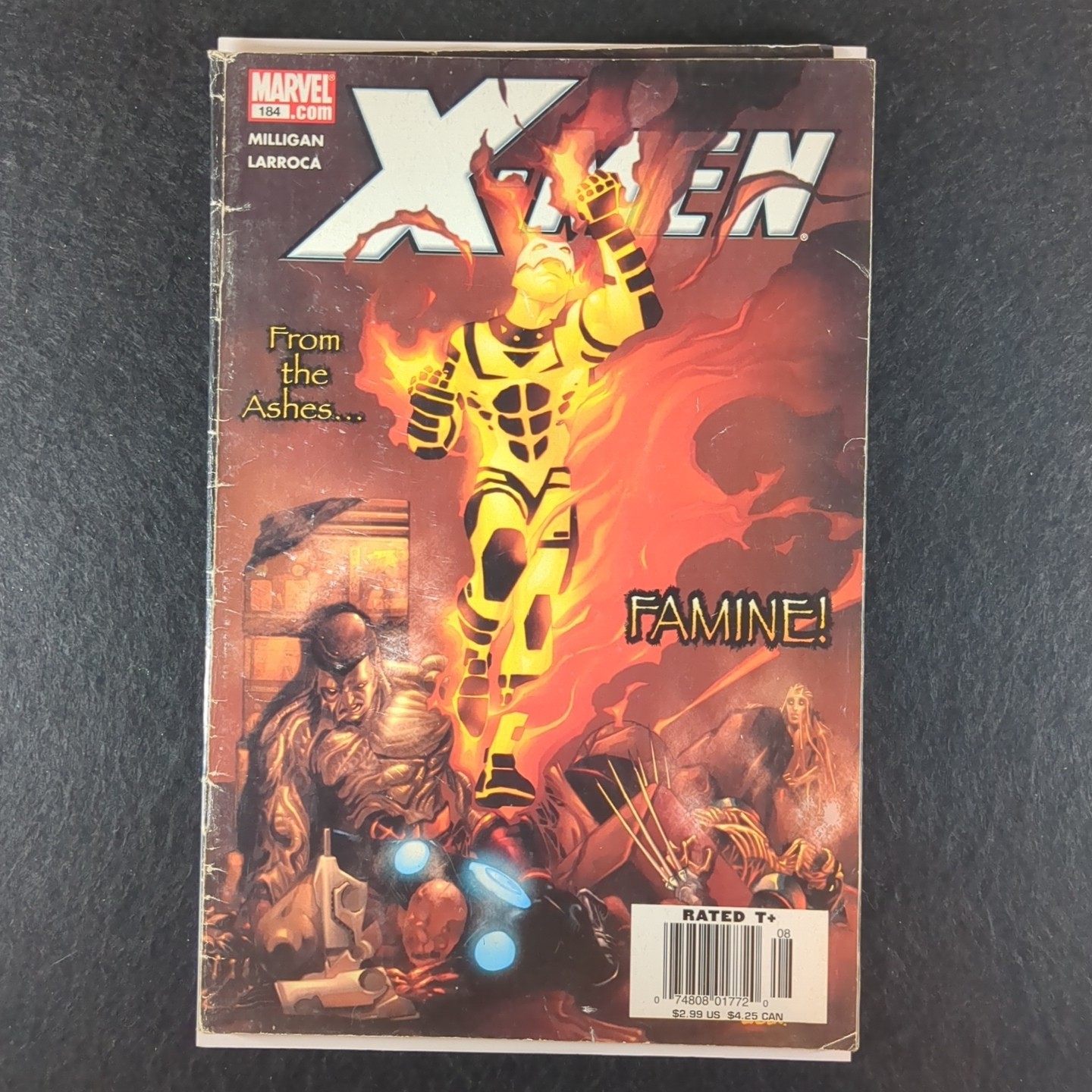 X-Men #184 – $2.99 Cover – Low Grade – Gambit as Death App. – Newsstand Variant!