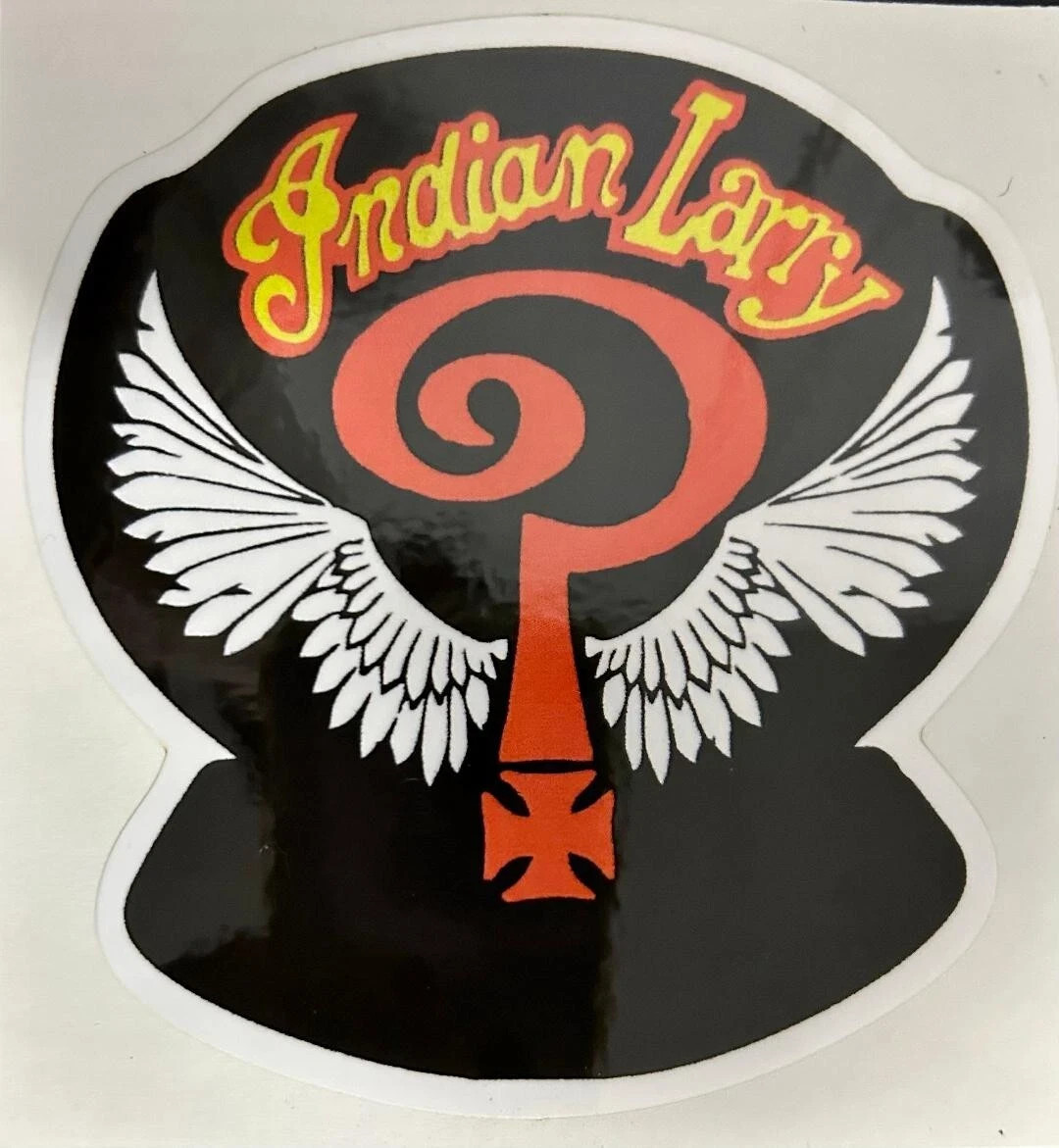 INDIAN LARRY RAT FINK BIKER MOTORCYCLES TOOLS STICKERS 4 in.