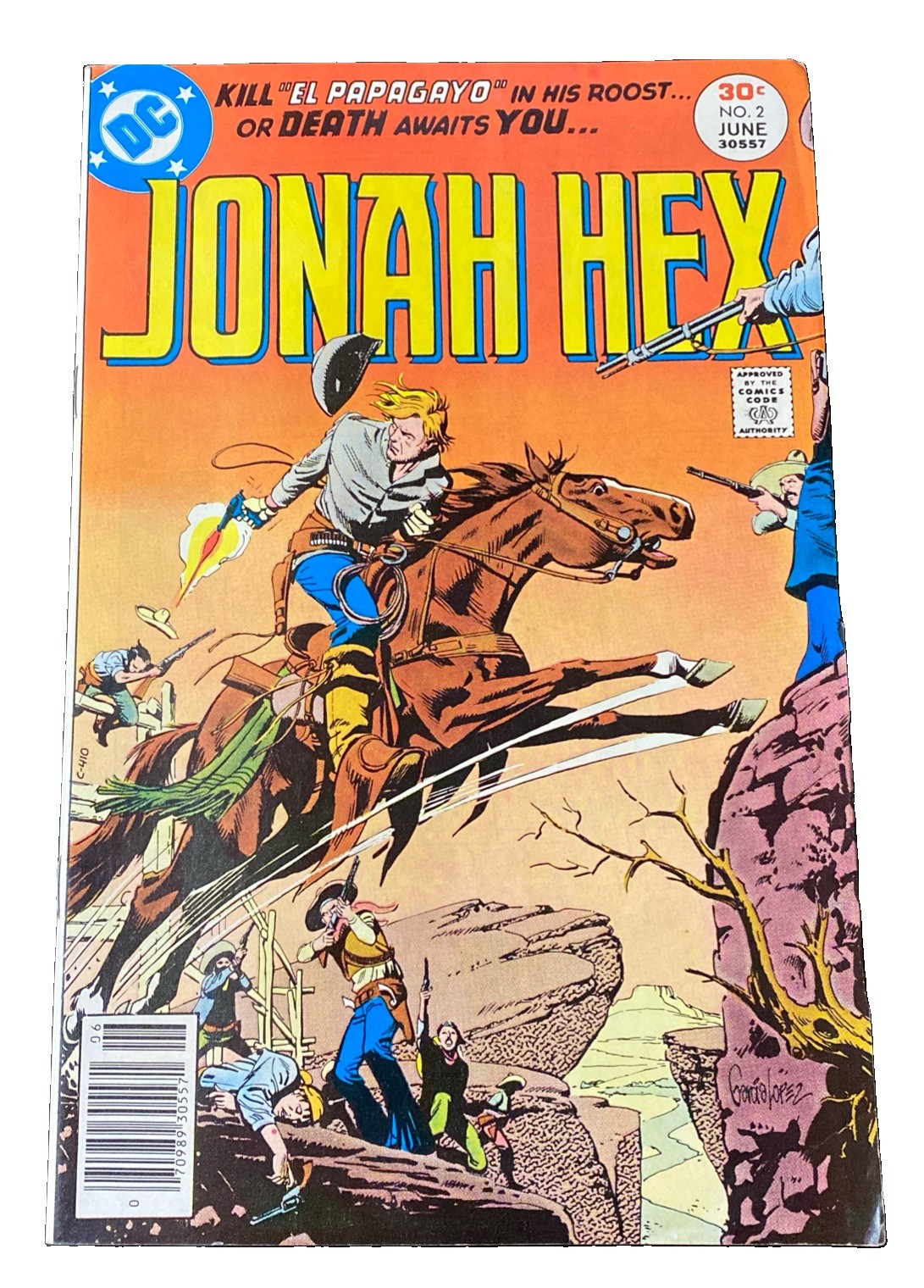 Jonah Hex #2 DC Comics 1977 1st Appearance of El Papagayo June 1977 7.5+
