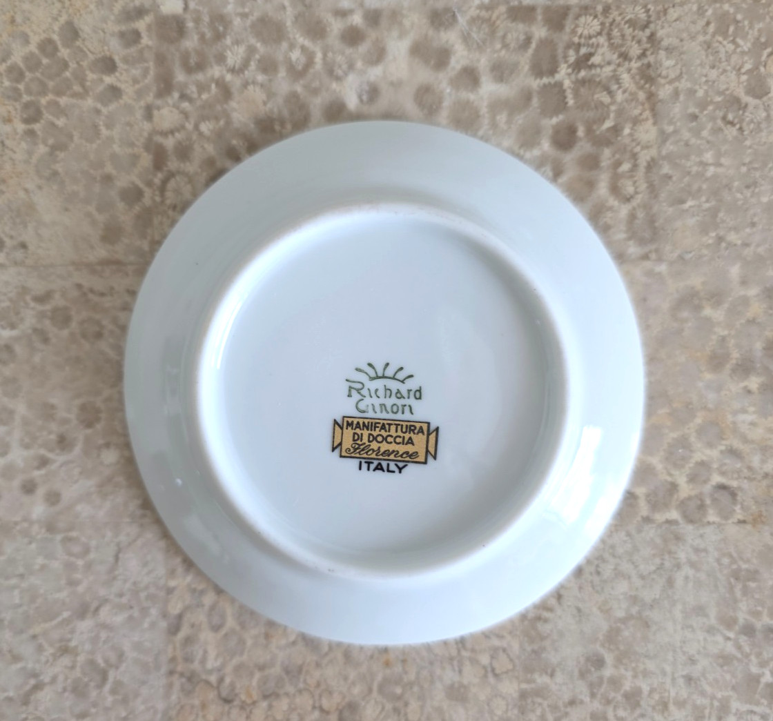 Richard Ginori “Riviera” Butter Pat / Trinket Plate – Not Used – 3 Available