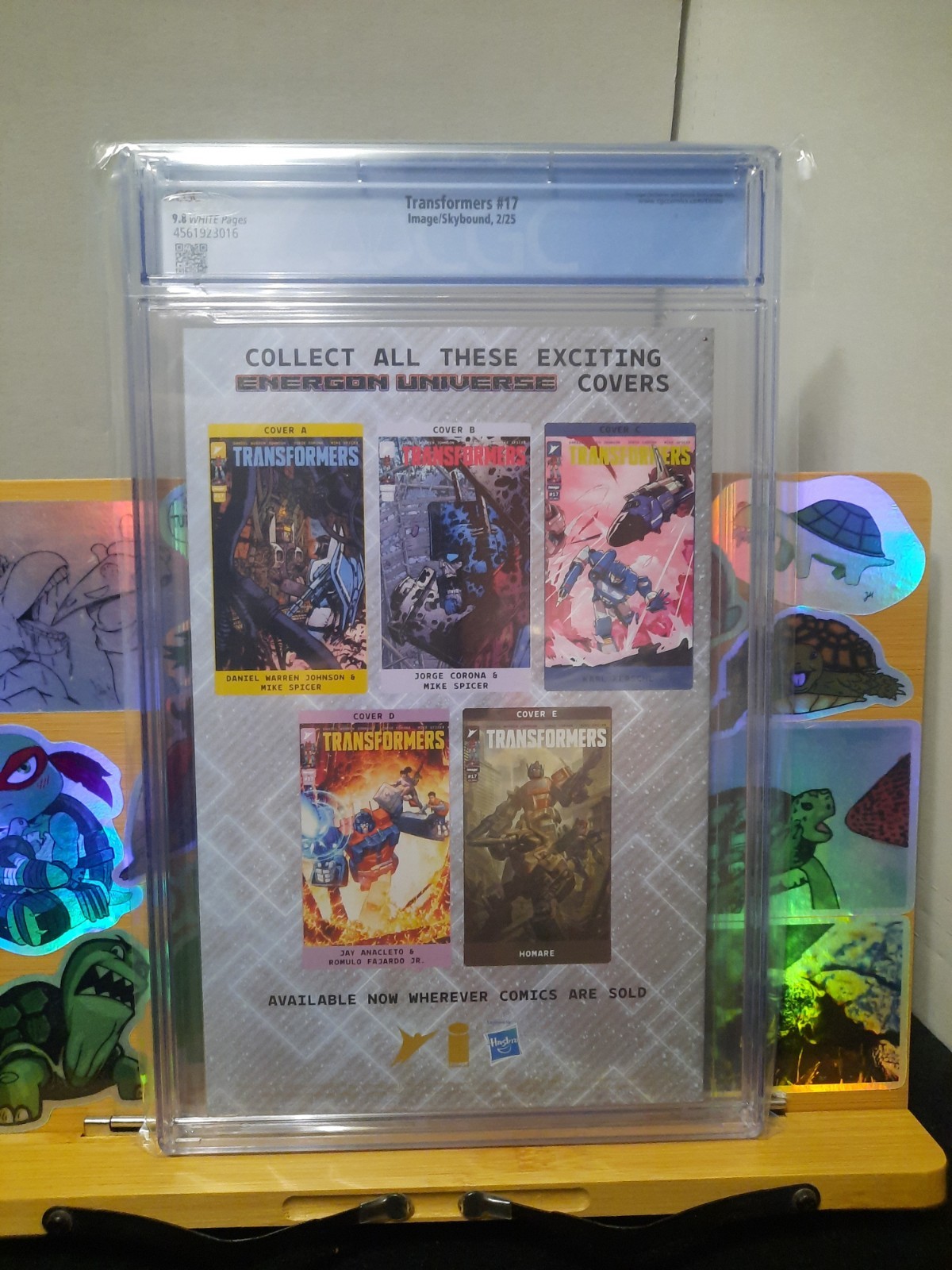 Transformers #17 CGC 9.8 Daniel Warren Cover A 1st Print Image NM!!