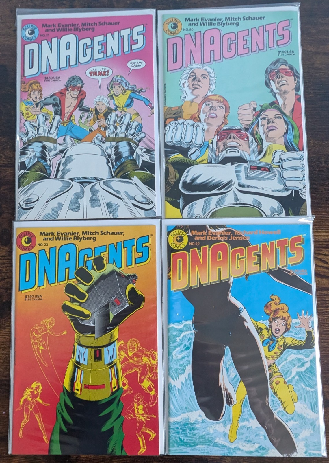 DNAgents (Eclipse 1983) Near complete series #1, #3-#24 Key Issues, Stevens
