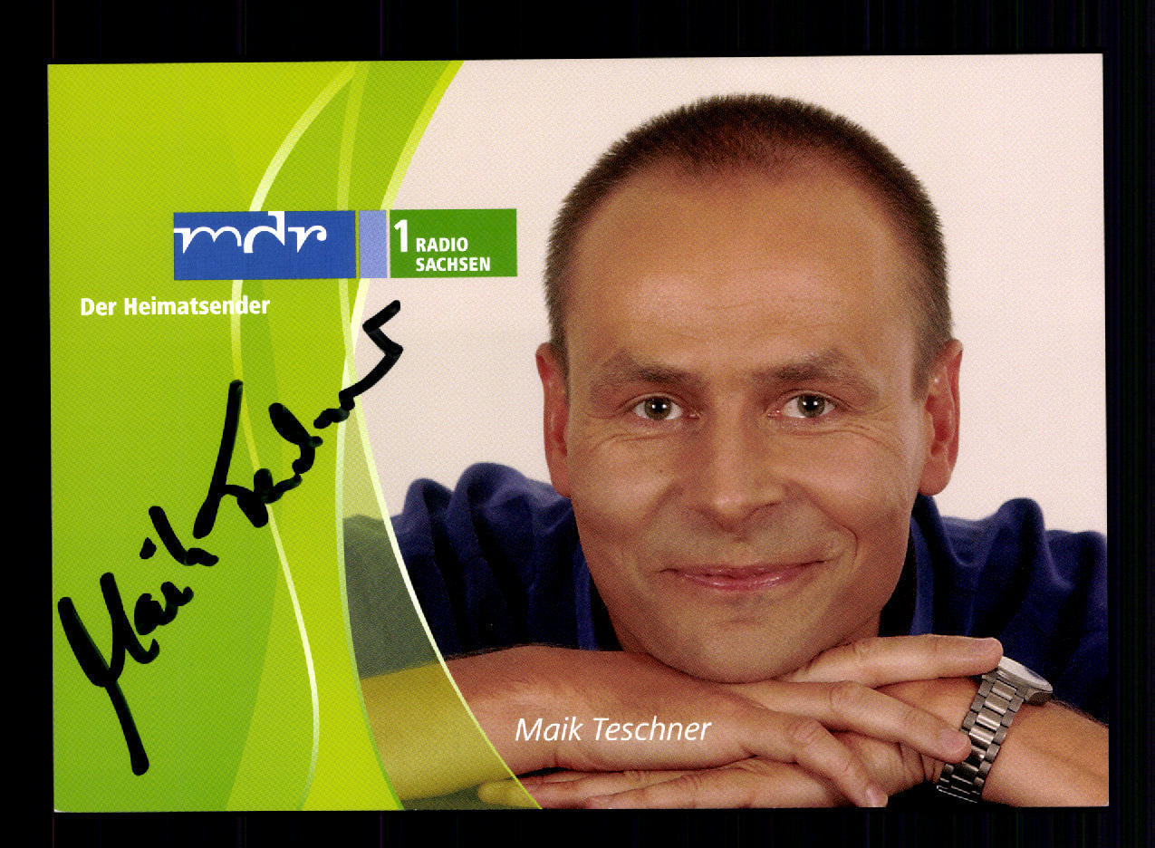 Maik Teschner MDR Autogrammkarte Original Signiert # BC 61550