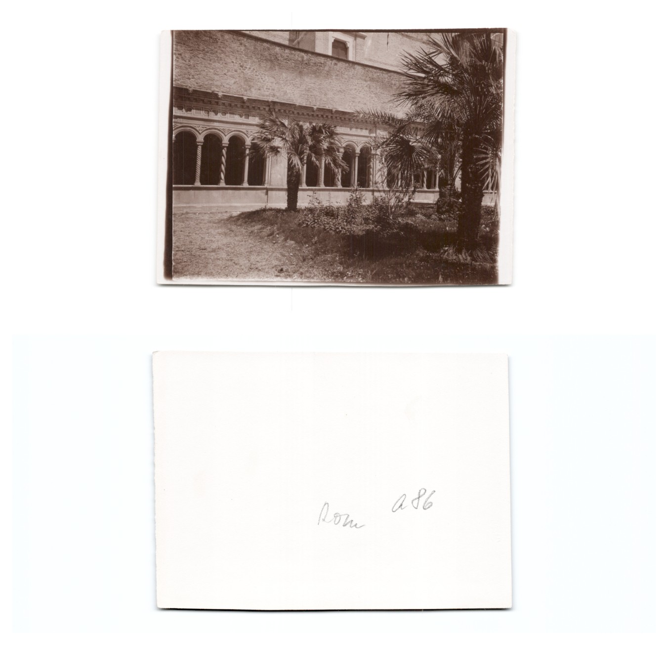 (b99612a86) Rome Photo Italy 1901, Approx 12x9cm, Estate Family of Augsbu
